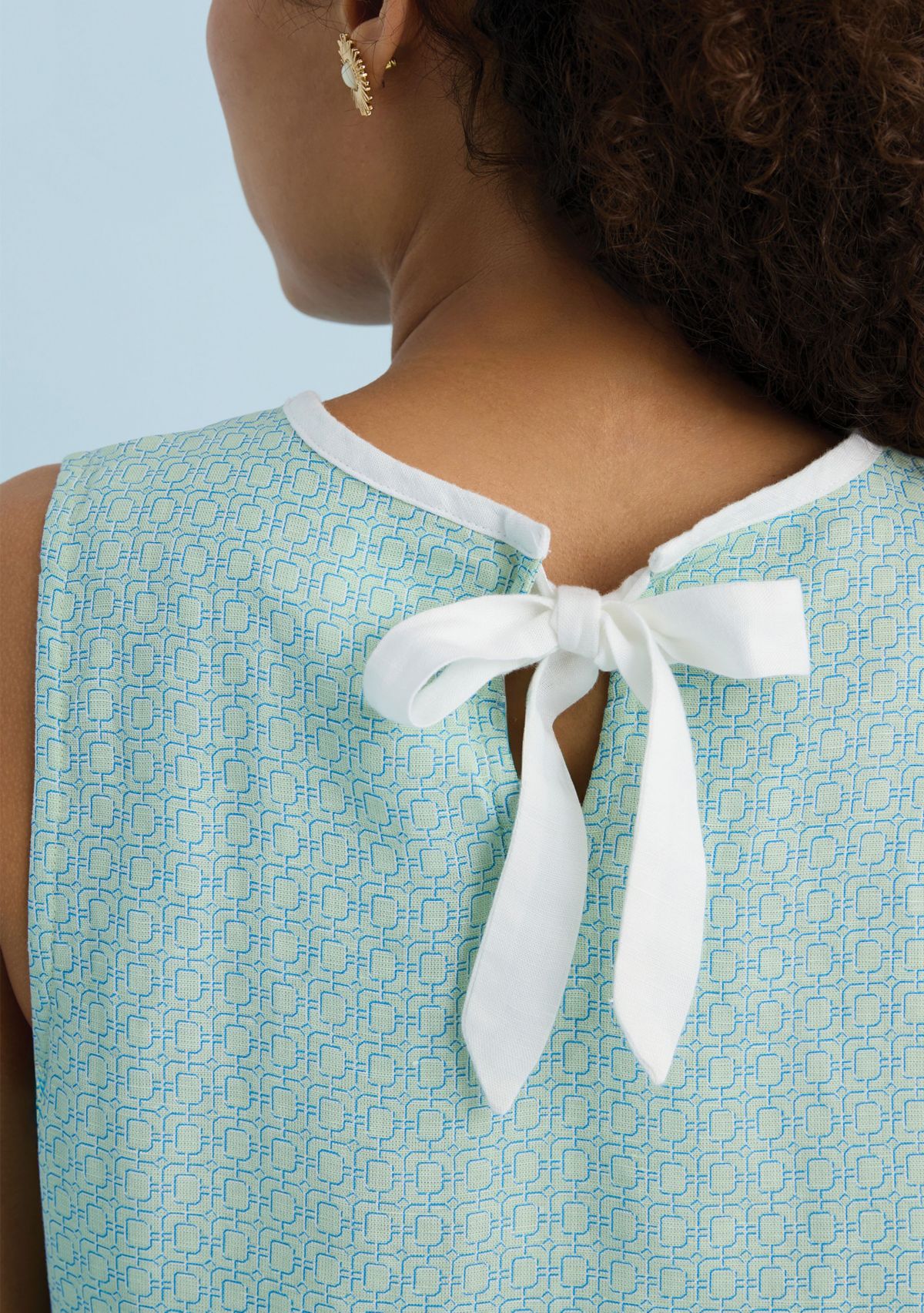 Sewing Down South x Crown & Ivy™ Courtney Sleeveless Printed Top