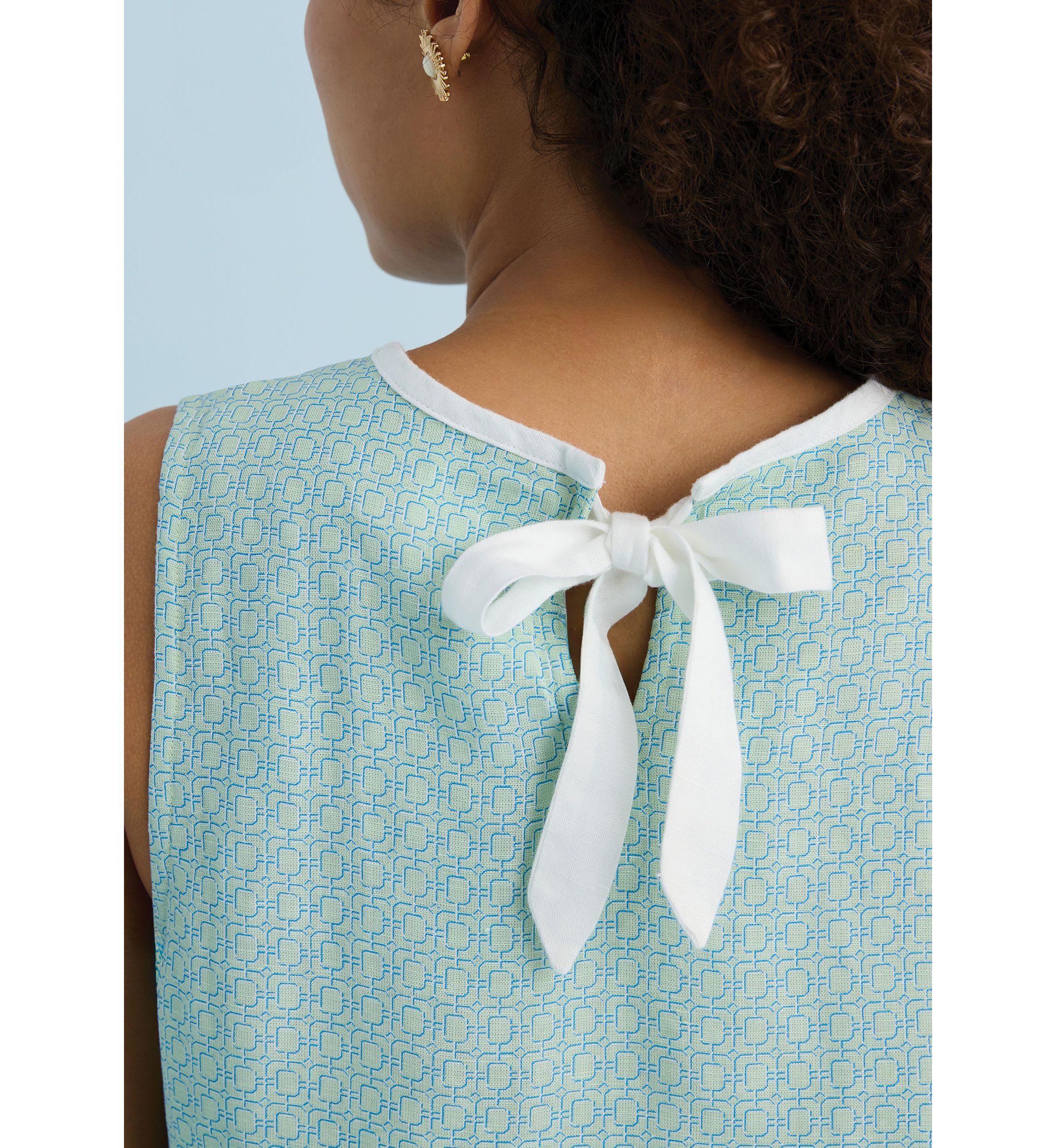 Sewing Down South x Crown & Ivy™ Courtney Sleeveless Printed Top