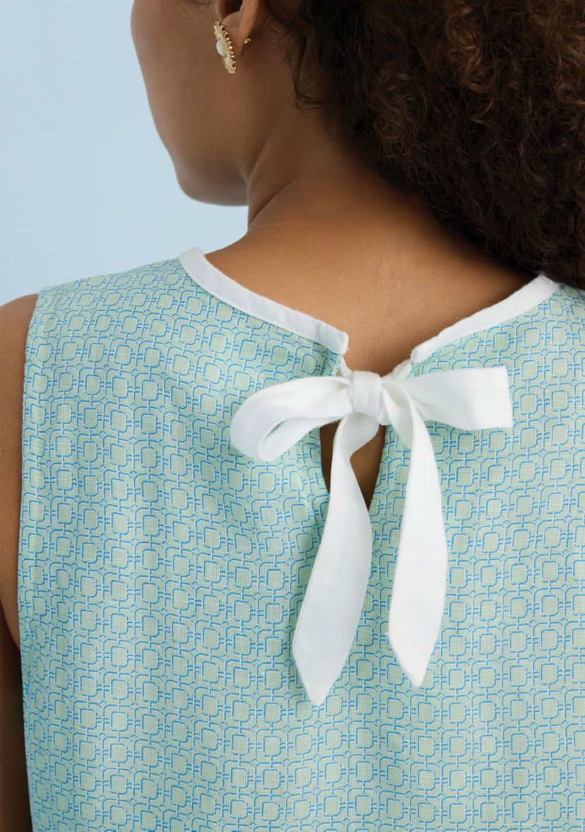 Sewing Down South x Crown & Ivy™ Courtney Sleeveless Printed Top