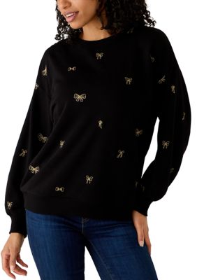 Crown & Ivy Women's Long Sleeve Sweeper Top