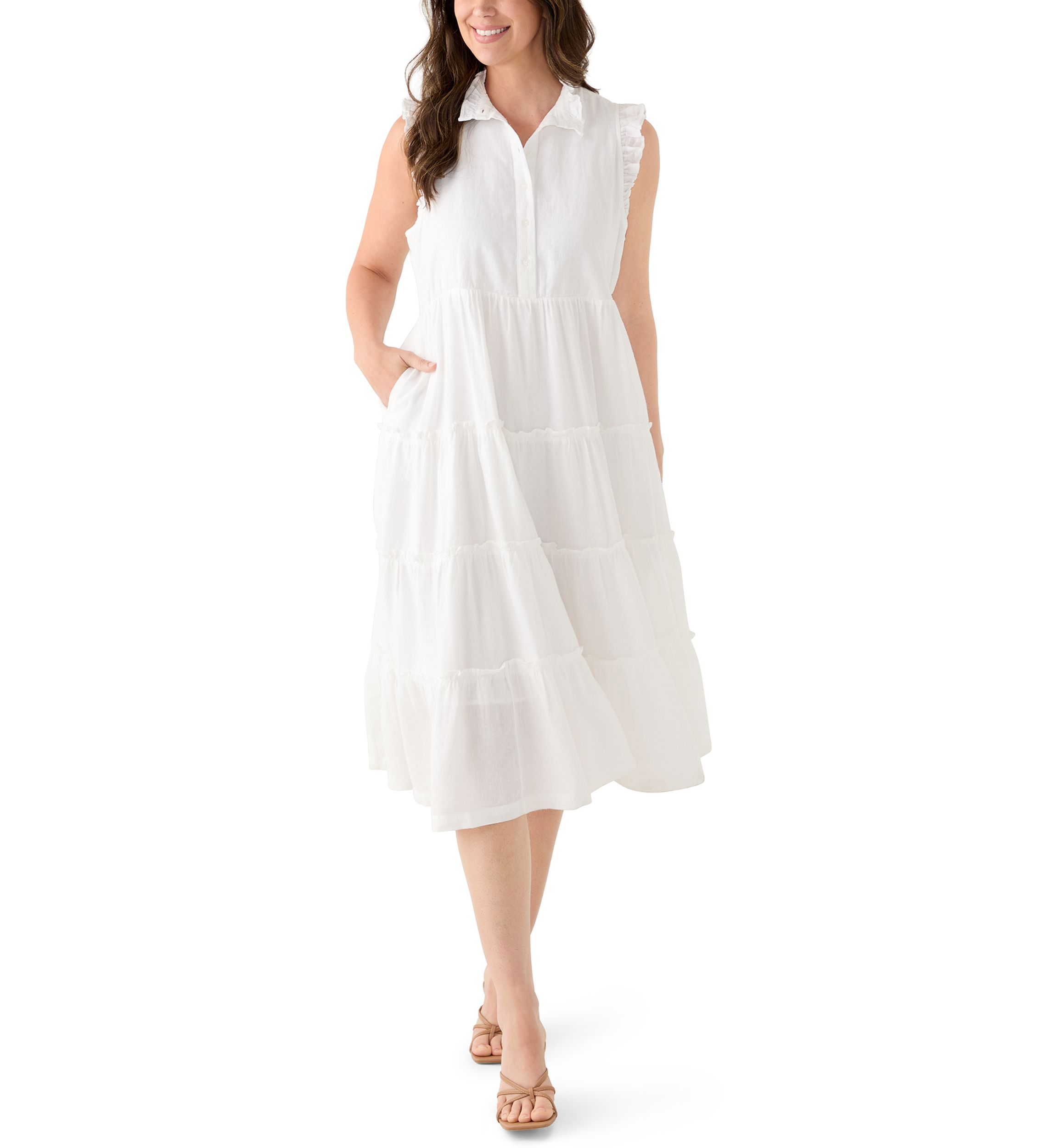 belk white graduation dresses White Graduation Dress for Teens,Chiffon Long Homecoming Dress,HC00207, US6 / White main image 1
