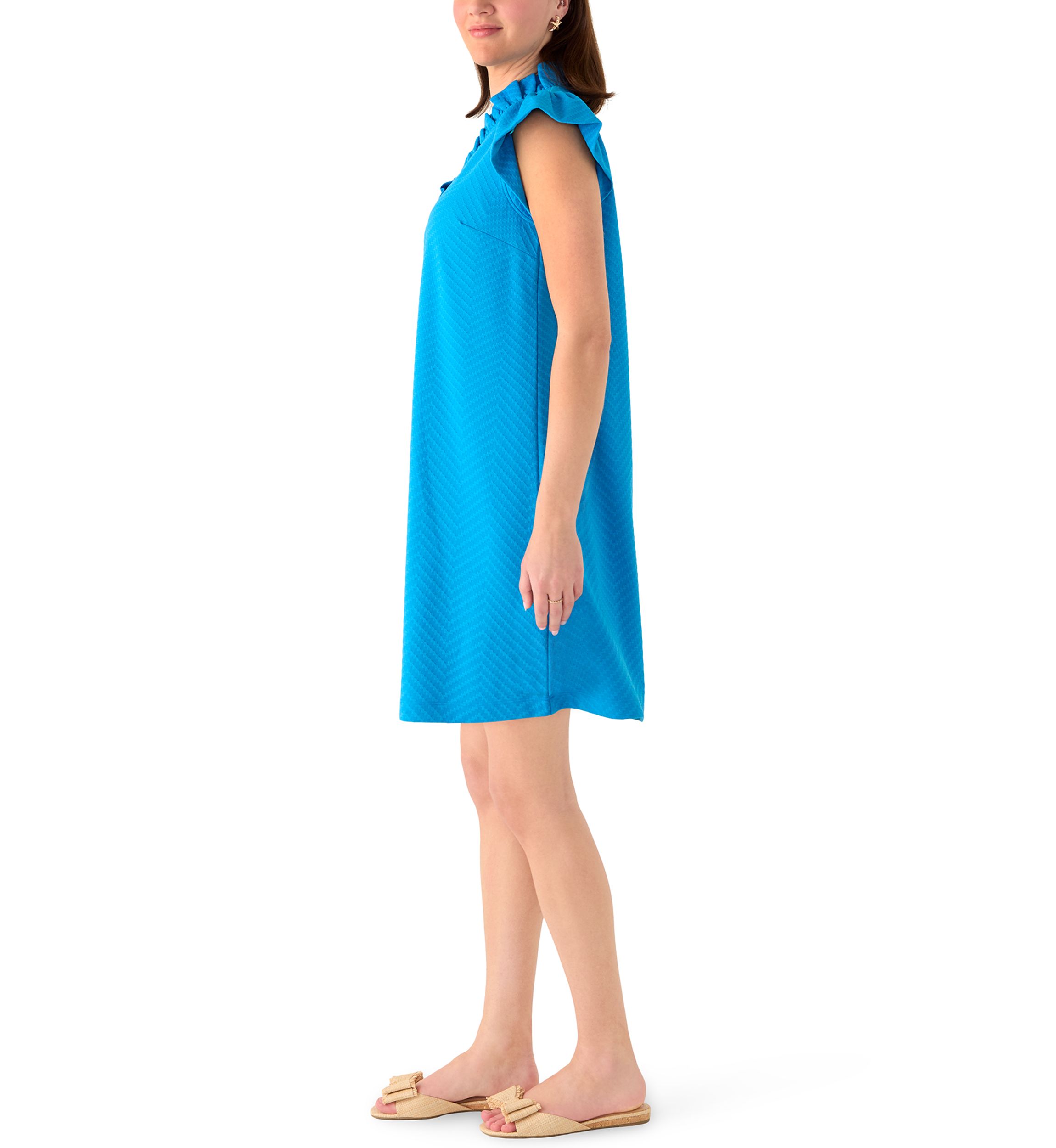 cotton shift dresses with short sleeves Women's Tunic Mini Shirt Dress Cotton Linen Short Sleeve Button Up Ruffle  Hem Loose Casual Summer Pockets Shift Dress Tiered Flowy Dresses