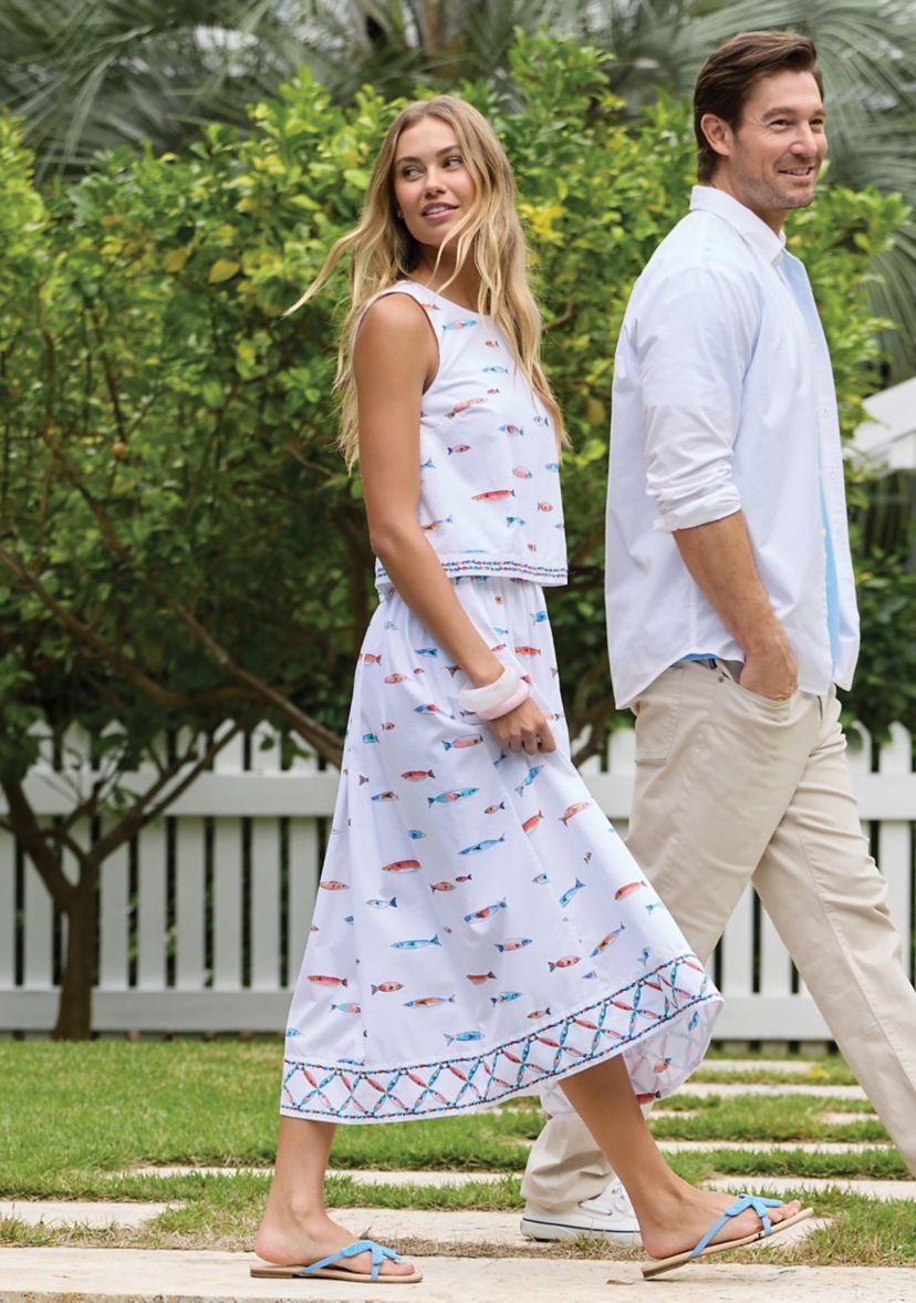 Crown & Ivy Sewing Down South x Crown & Ivy Finn Midi Skirt | Belk