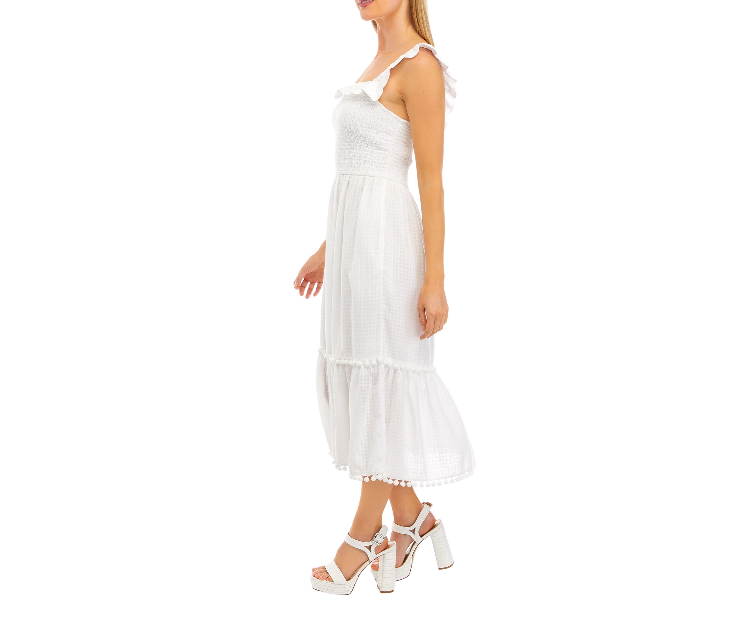Petite Sleeveless Square Neck Dress