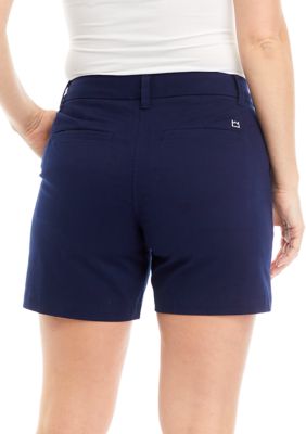 Ladies Women Summer Shorts Ladies Casual Fashion Cuffed Poplin Shorts Size  8-20