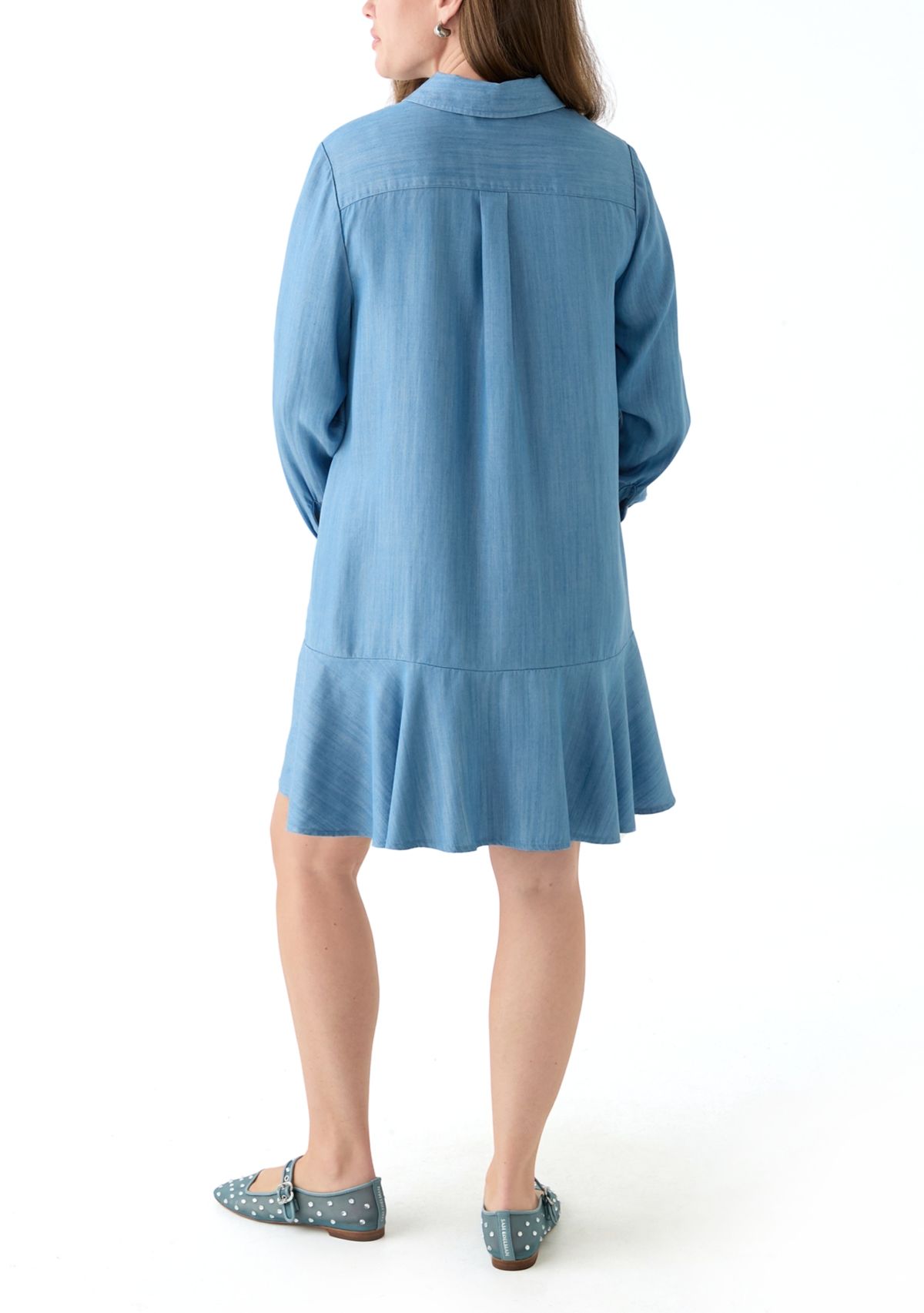 Petite Flounce Shirtdress