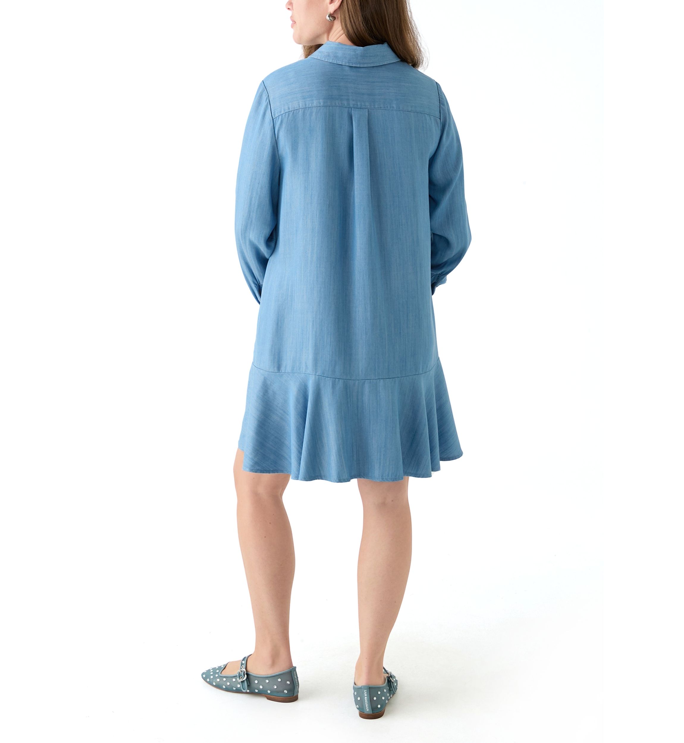 Petite Flounce Shirtdress
