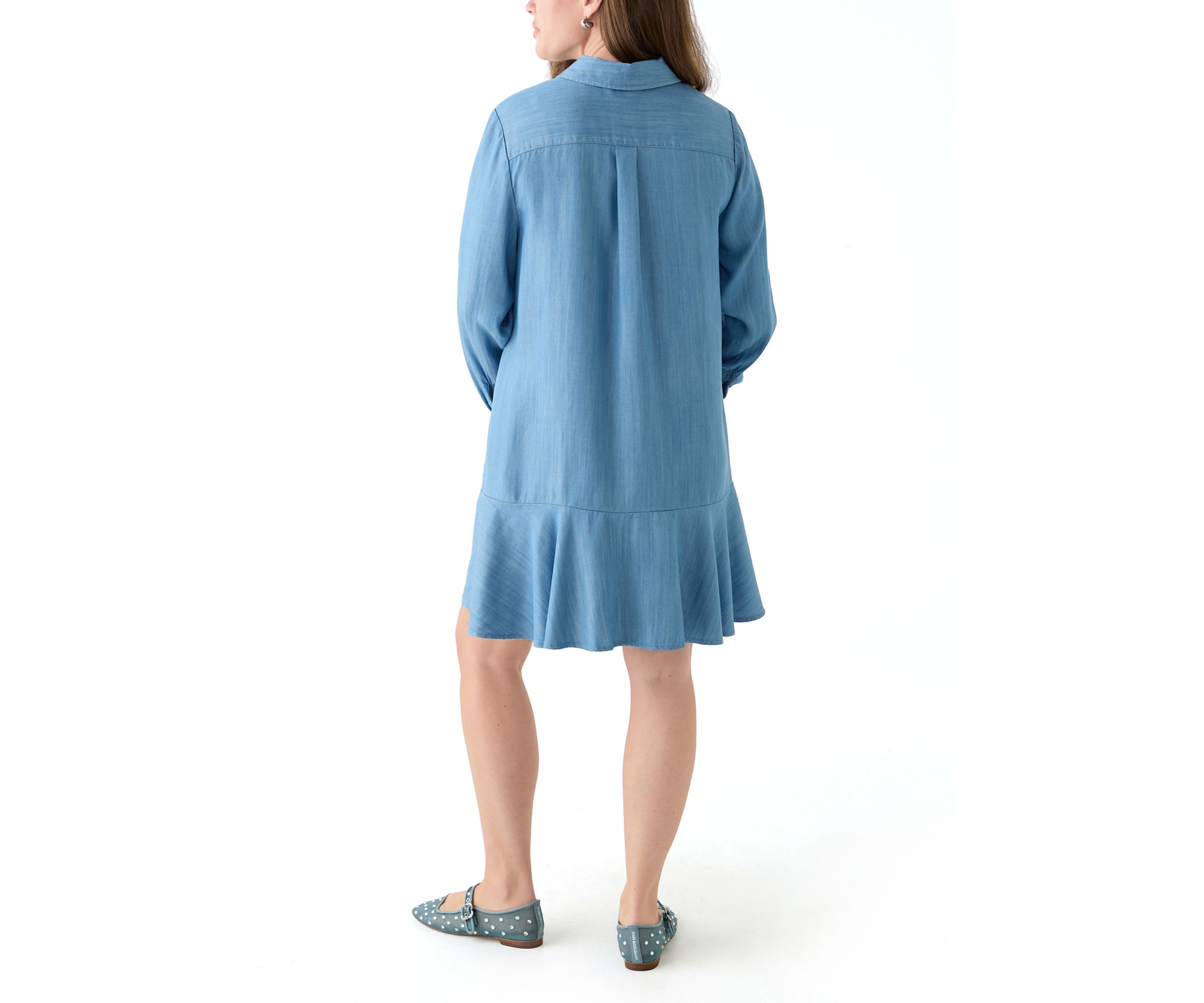 Petite Flounce Shirtdress