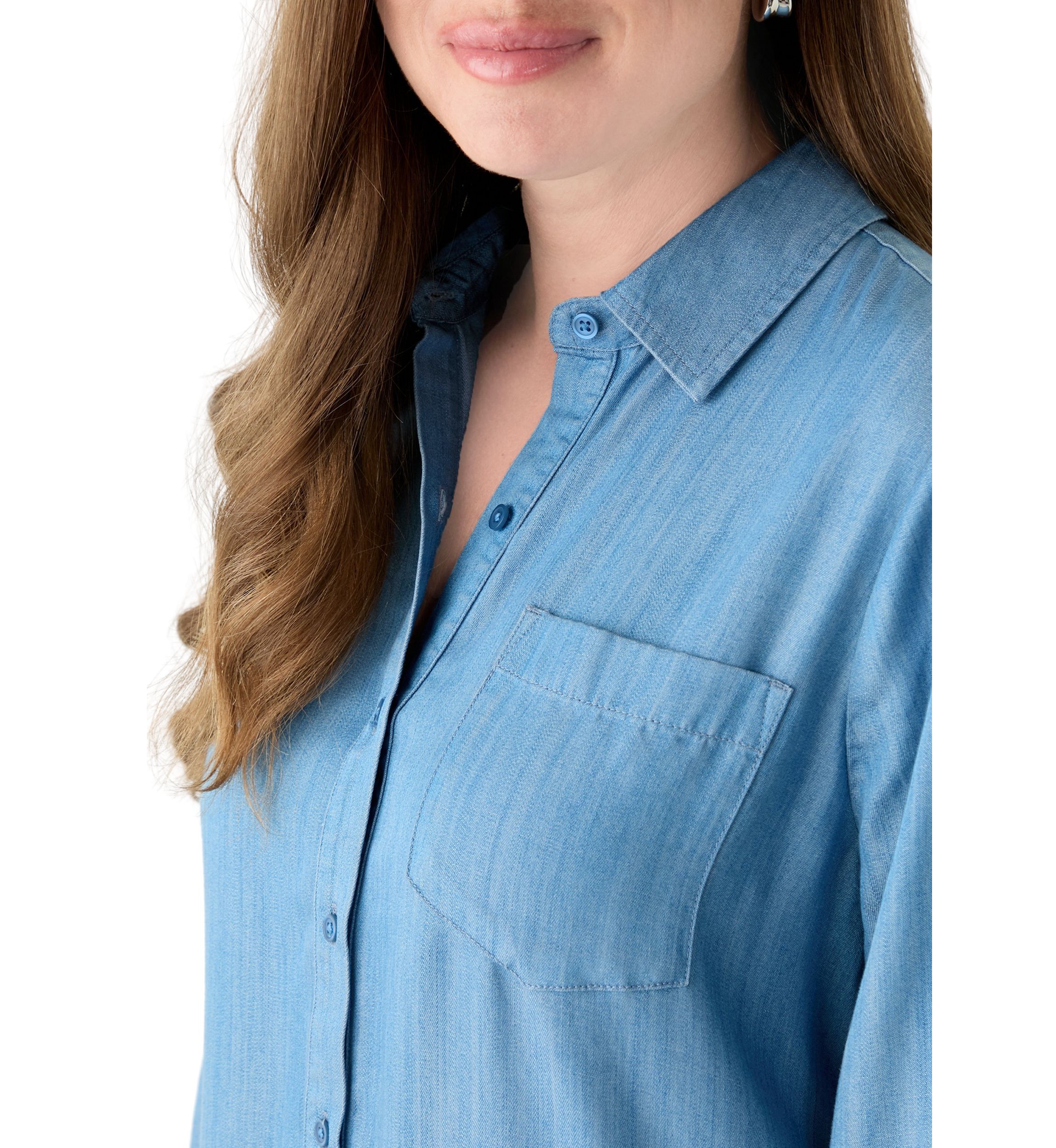 Petite Flounce Shirtdress