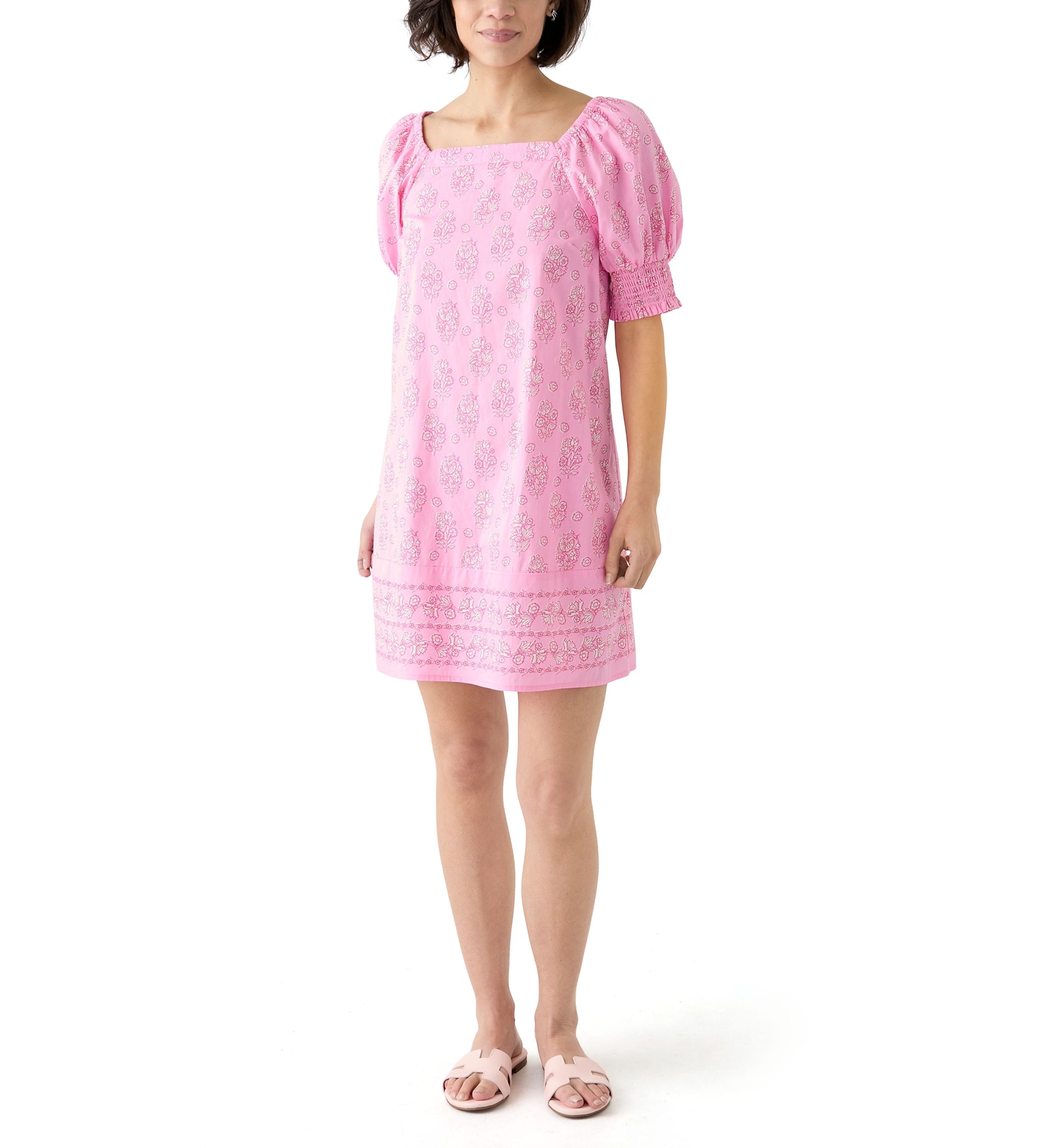 Petite Short Sleeve Shift Dress