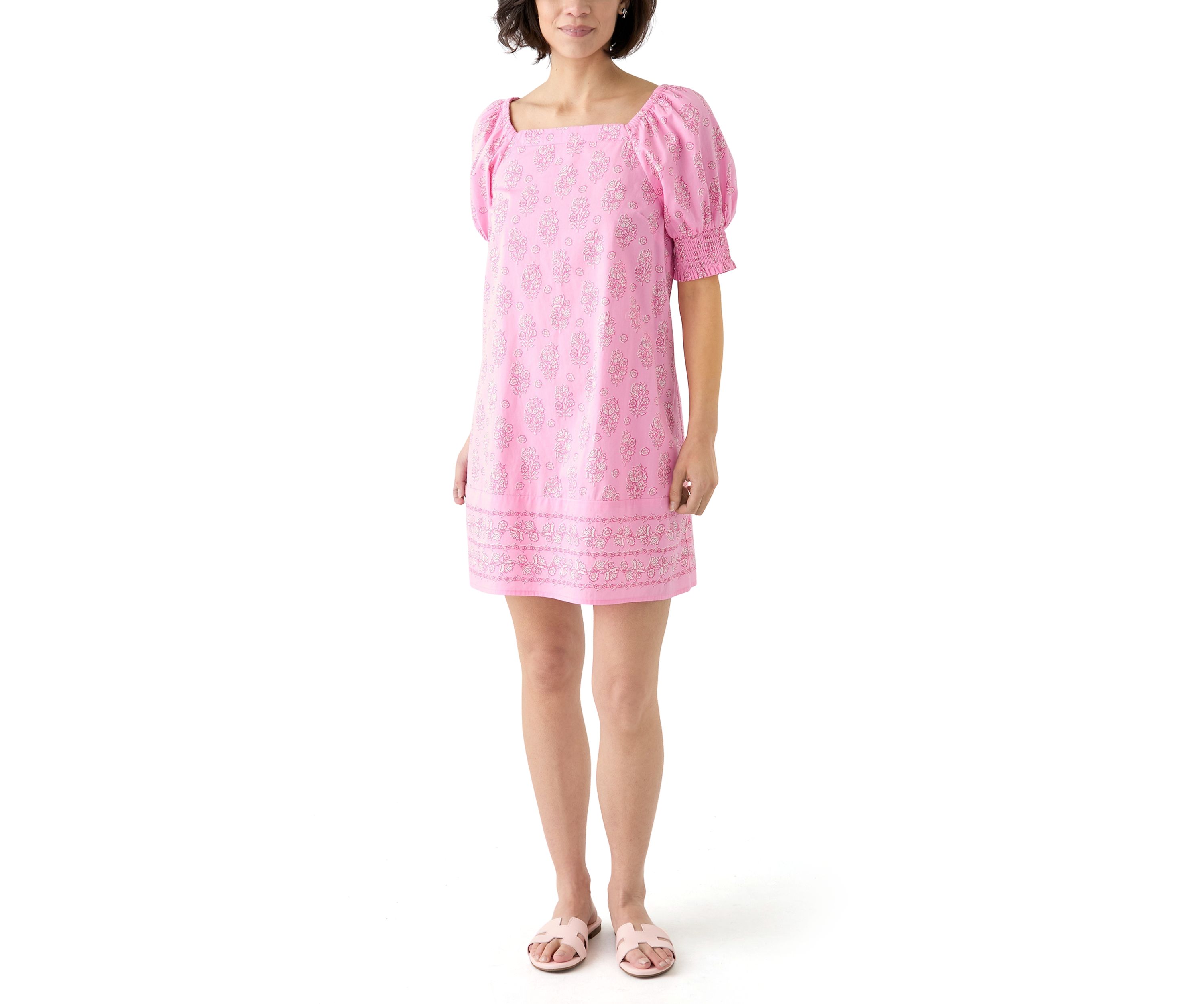 Petite Short Sleeve Shift Dress