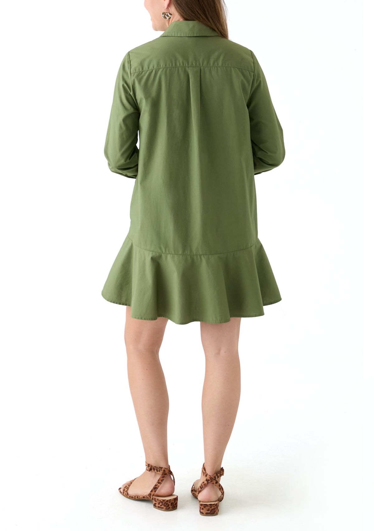 Petite Flounce Shirtdress