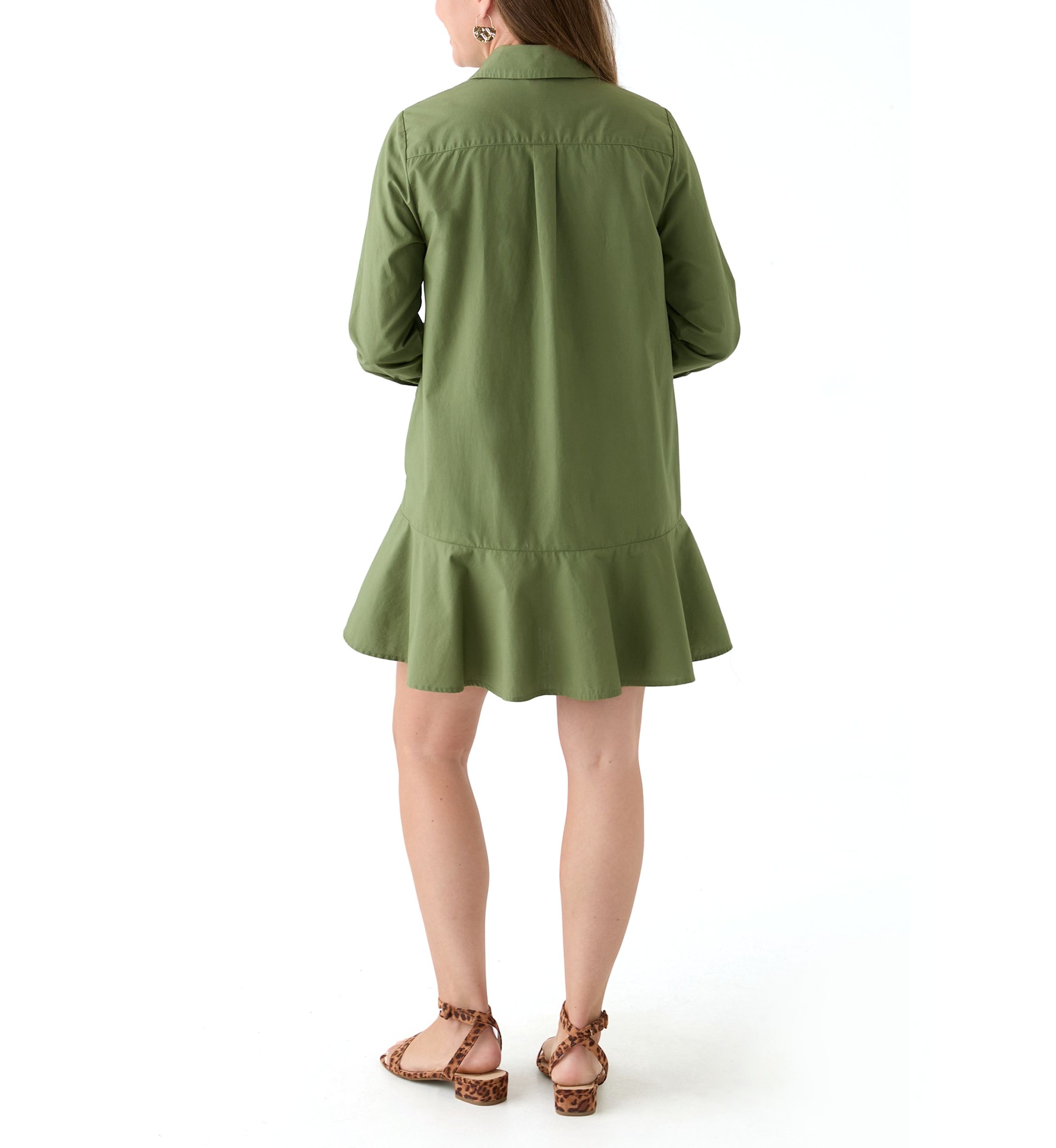 Petite Flounce Shirtdress