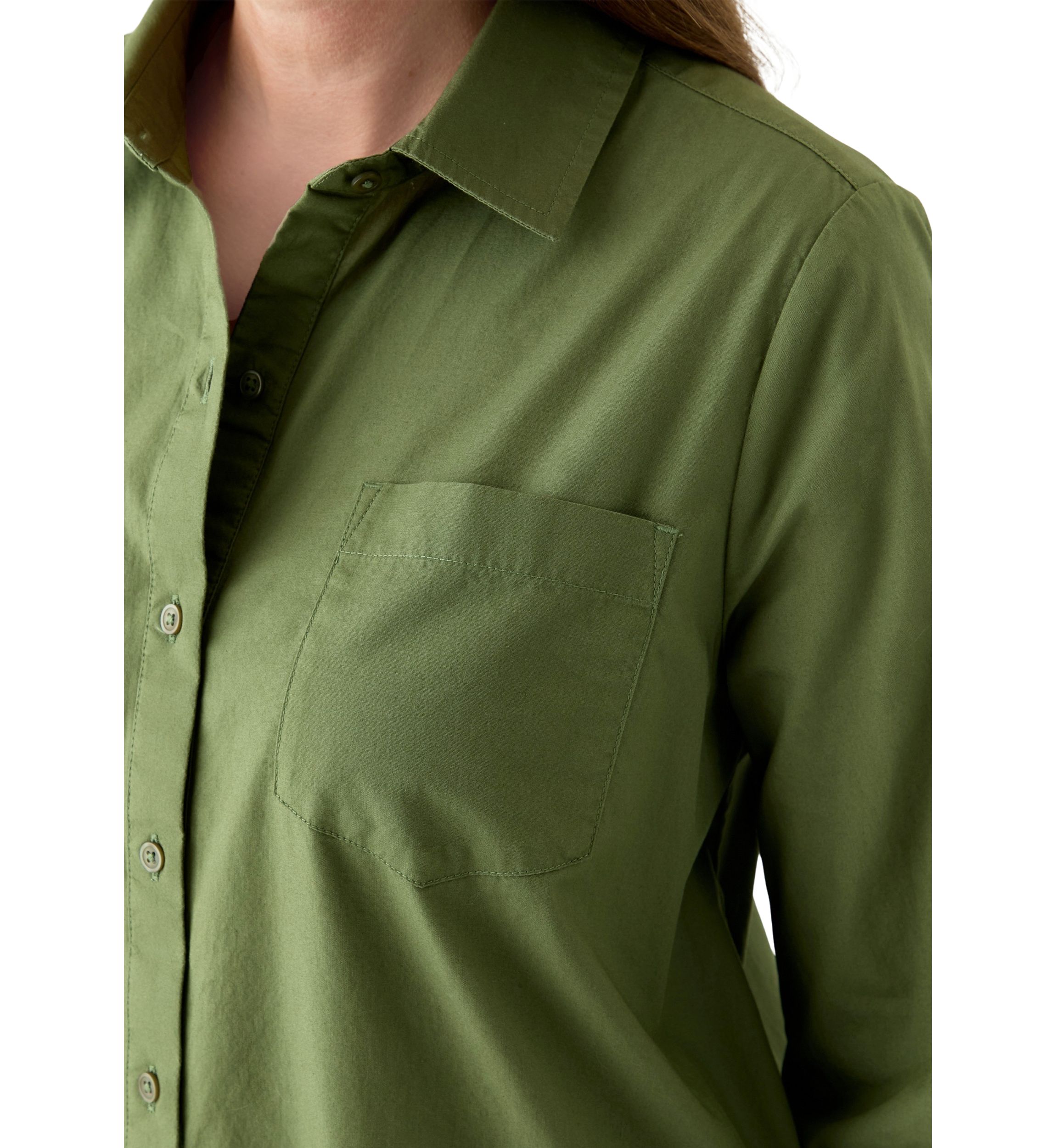 Petite Flounce Shirtdress