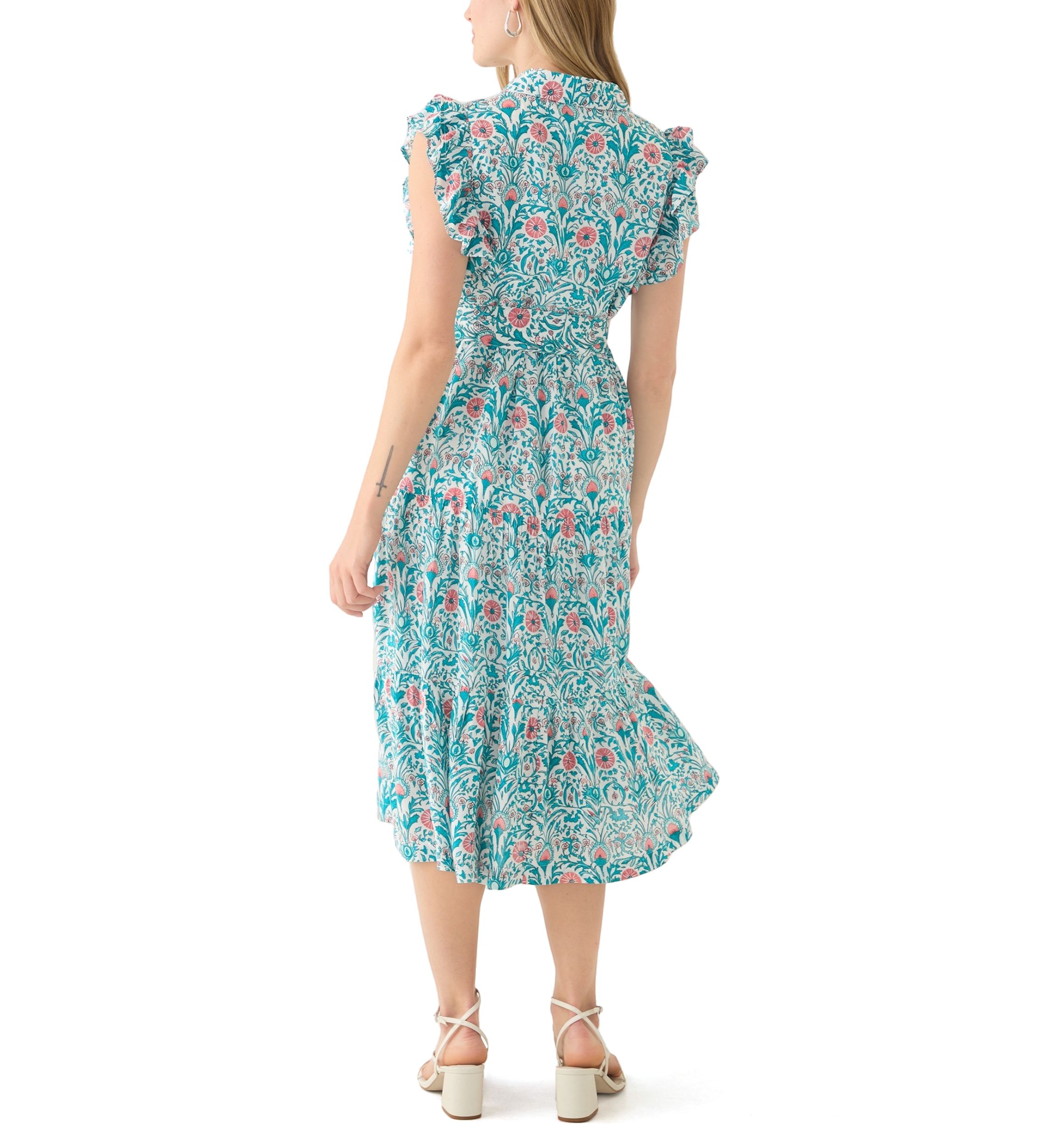 Petite Printed Midi Dress