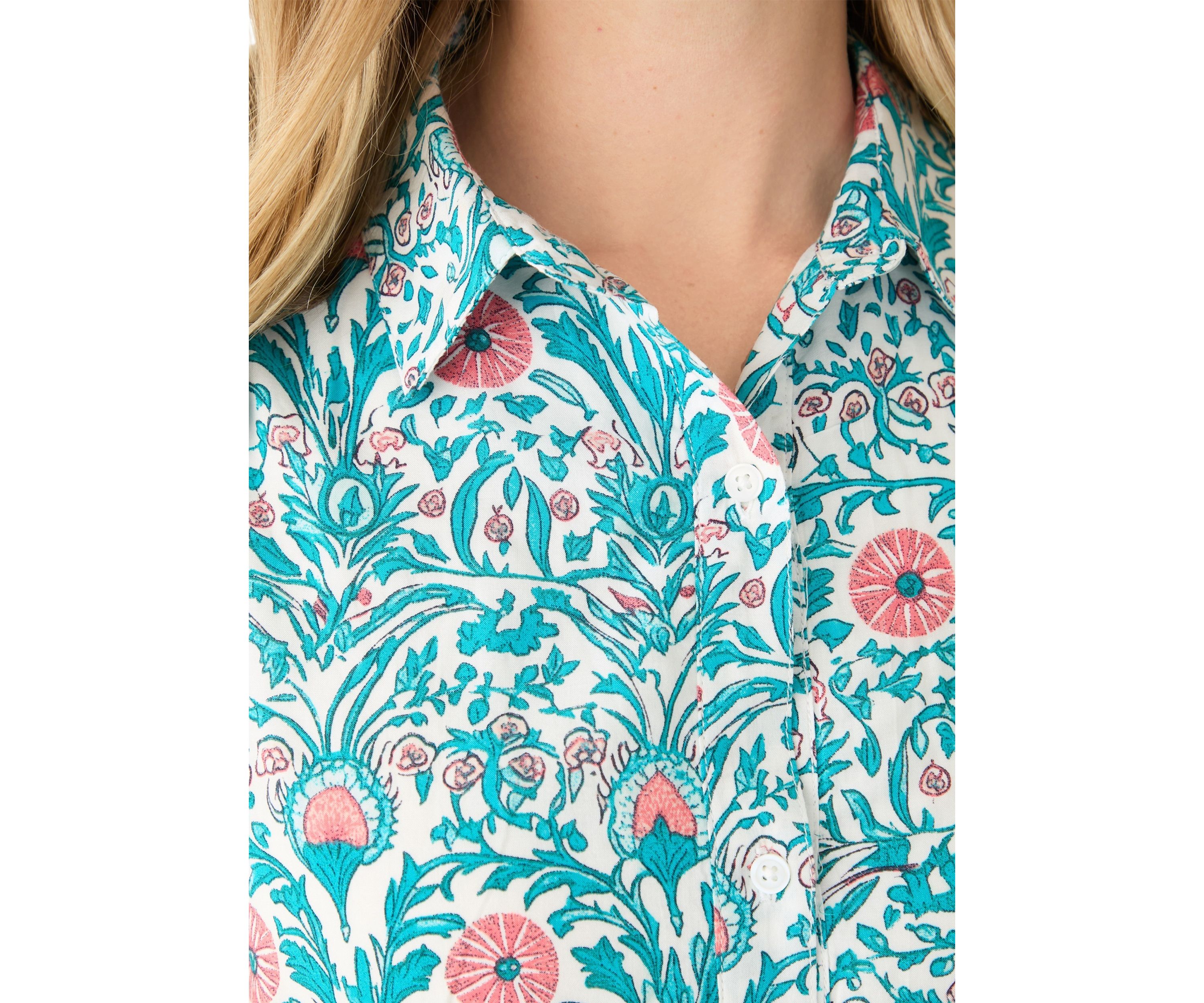 Petite Printed Midi Dress