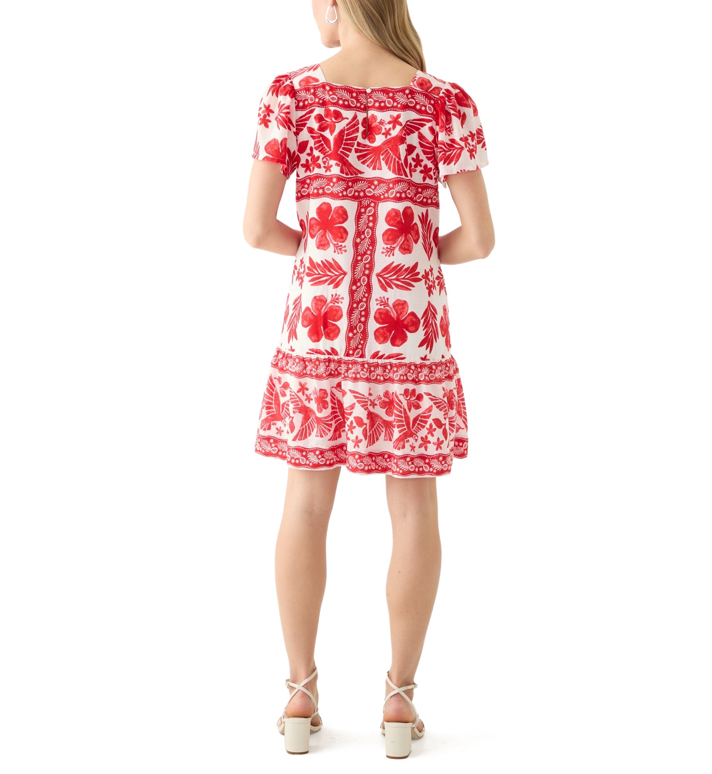 Petite Sleeveless Printed Mini Dress
