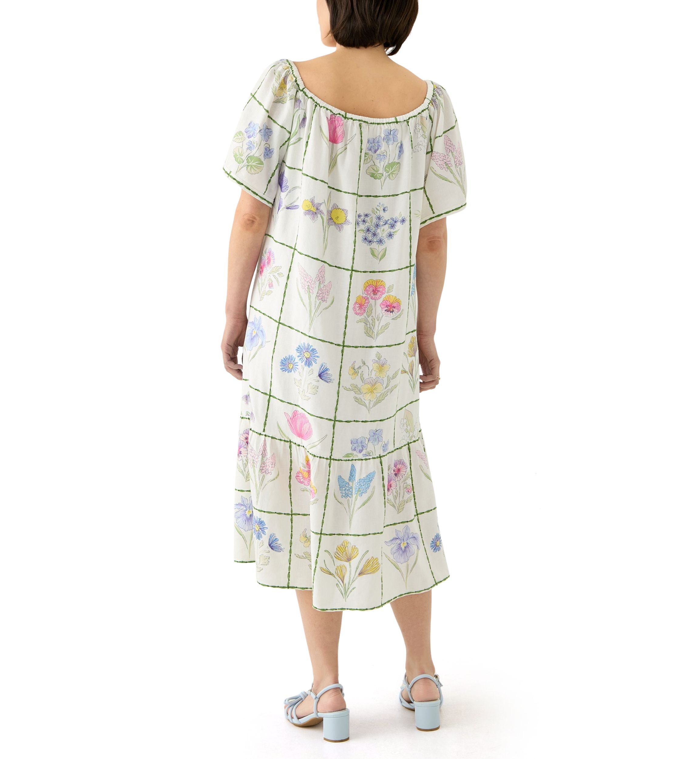 Petite Short Sleeve Embellished Dress