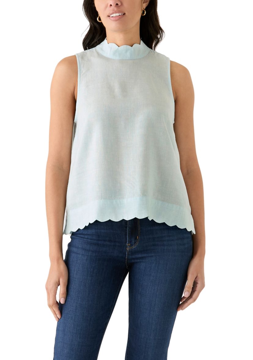 Petite Scallop Tank Top