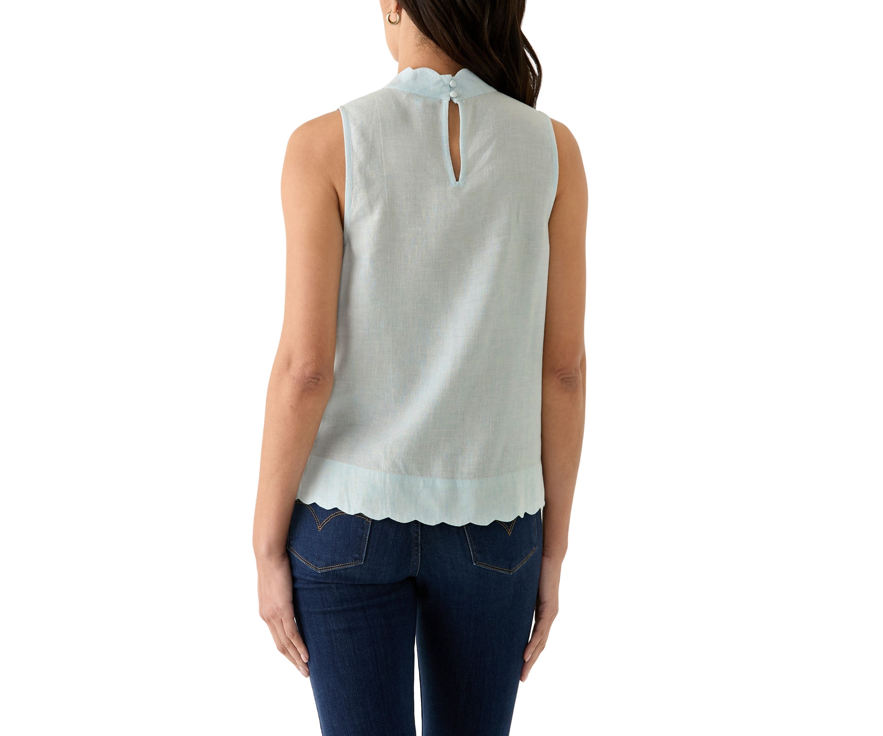 Petite Scallop Tank Top