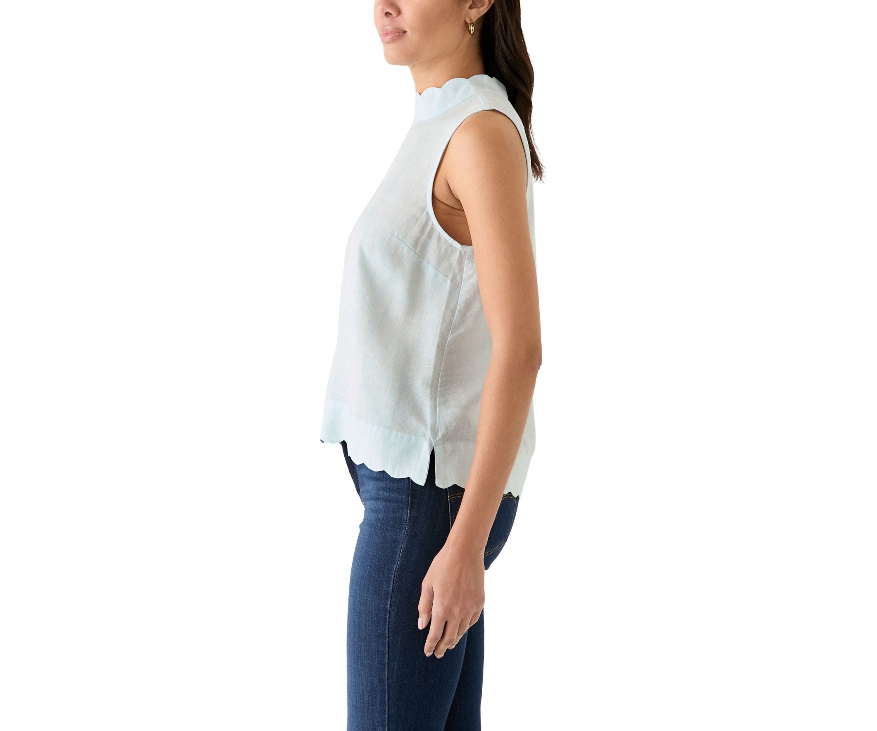 Petite Scallop Tank Top