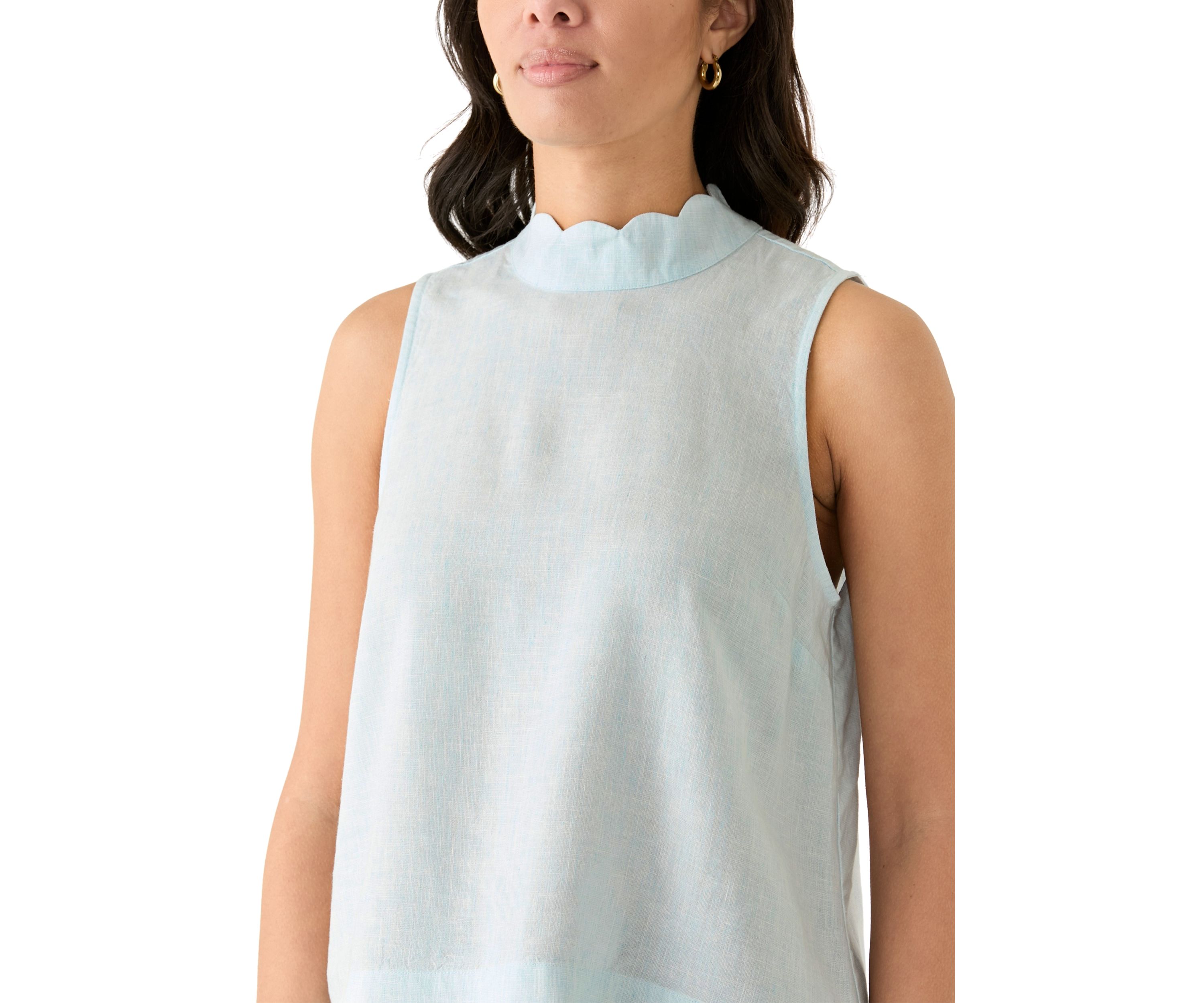 Petite Scallop Tank Top