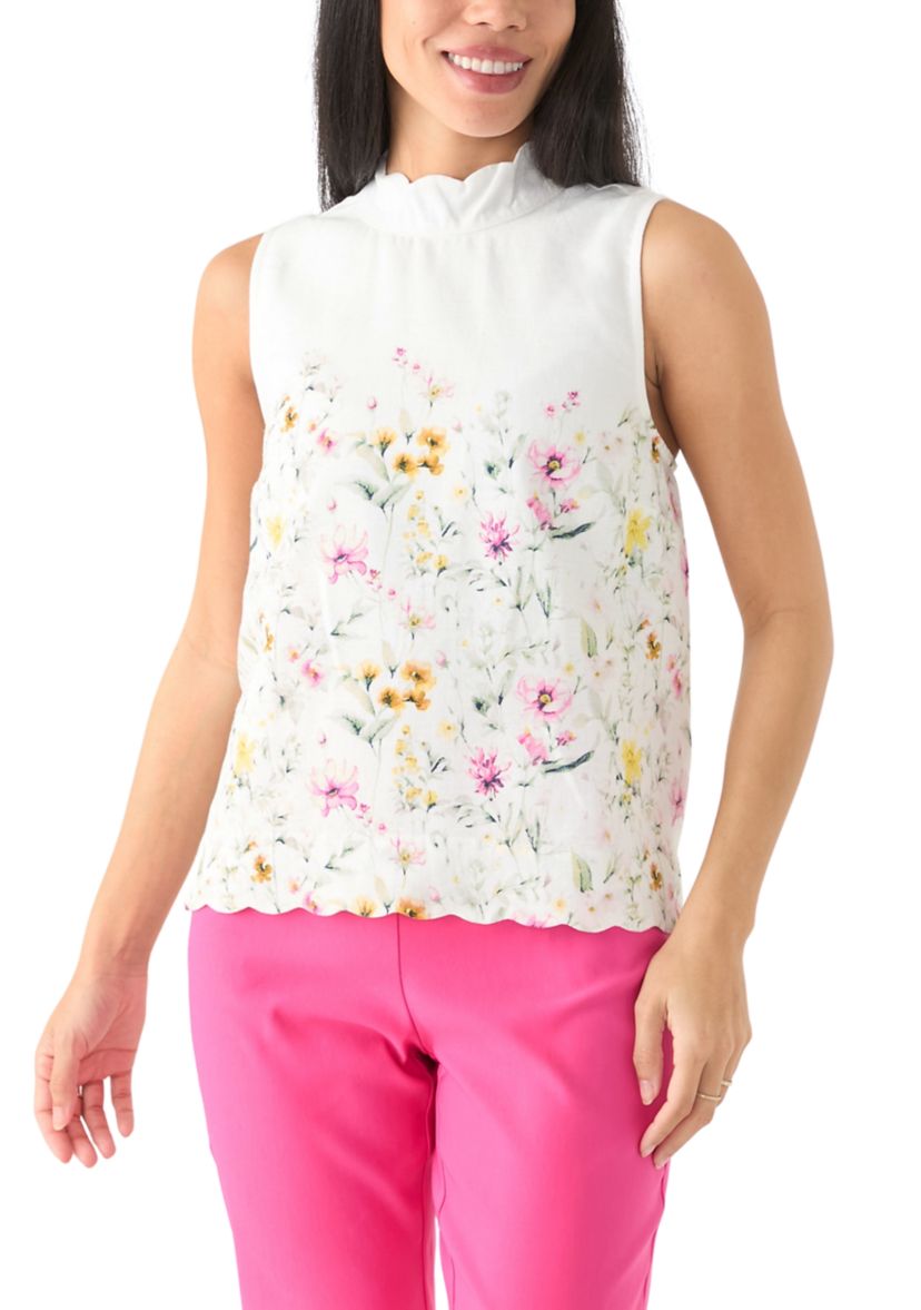 Petite Scalloped Tank Top