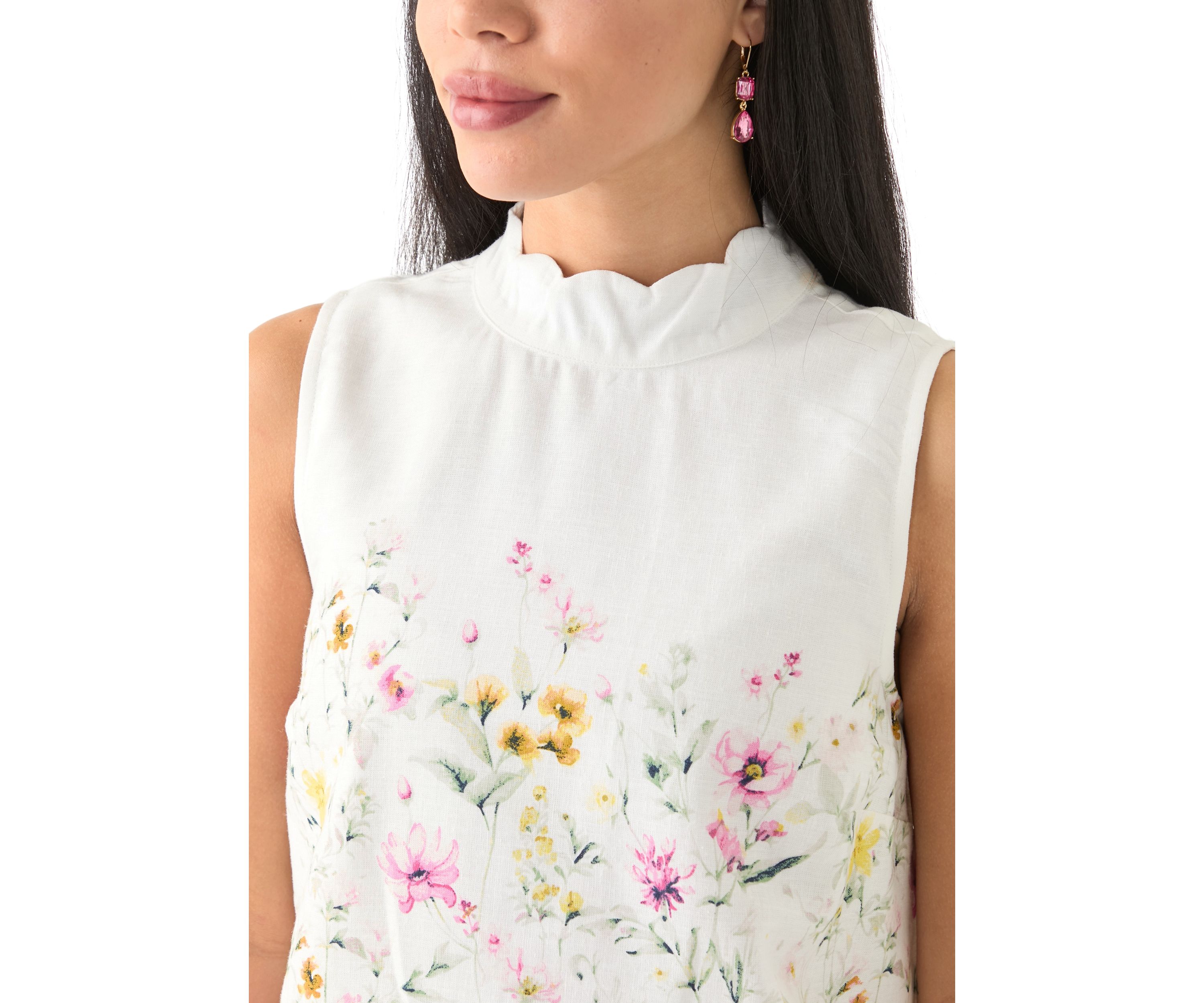Petite Scalloped Tank Top