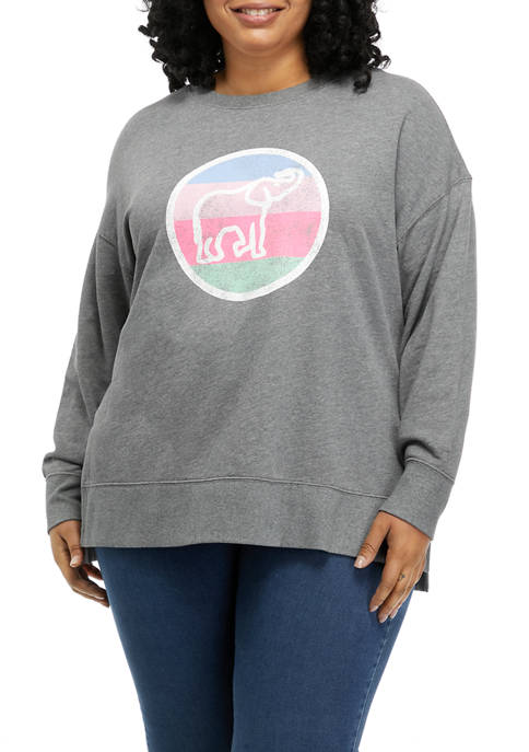 Crown & Ivy™ Plus Size Long Sleeve Sweeper