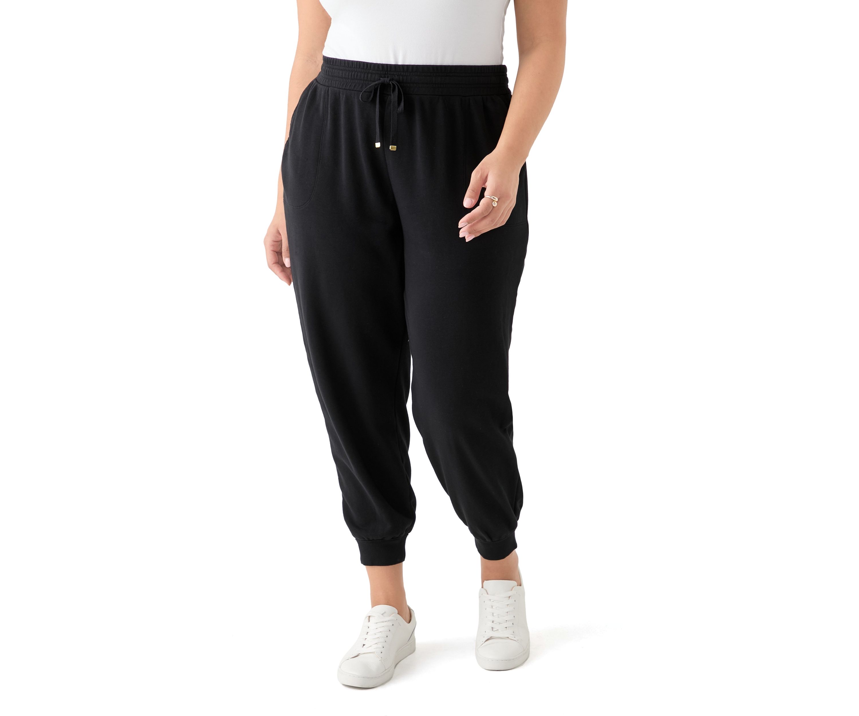Plus Size Terry Jogger Pants