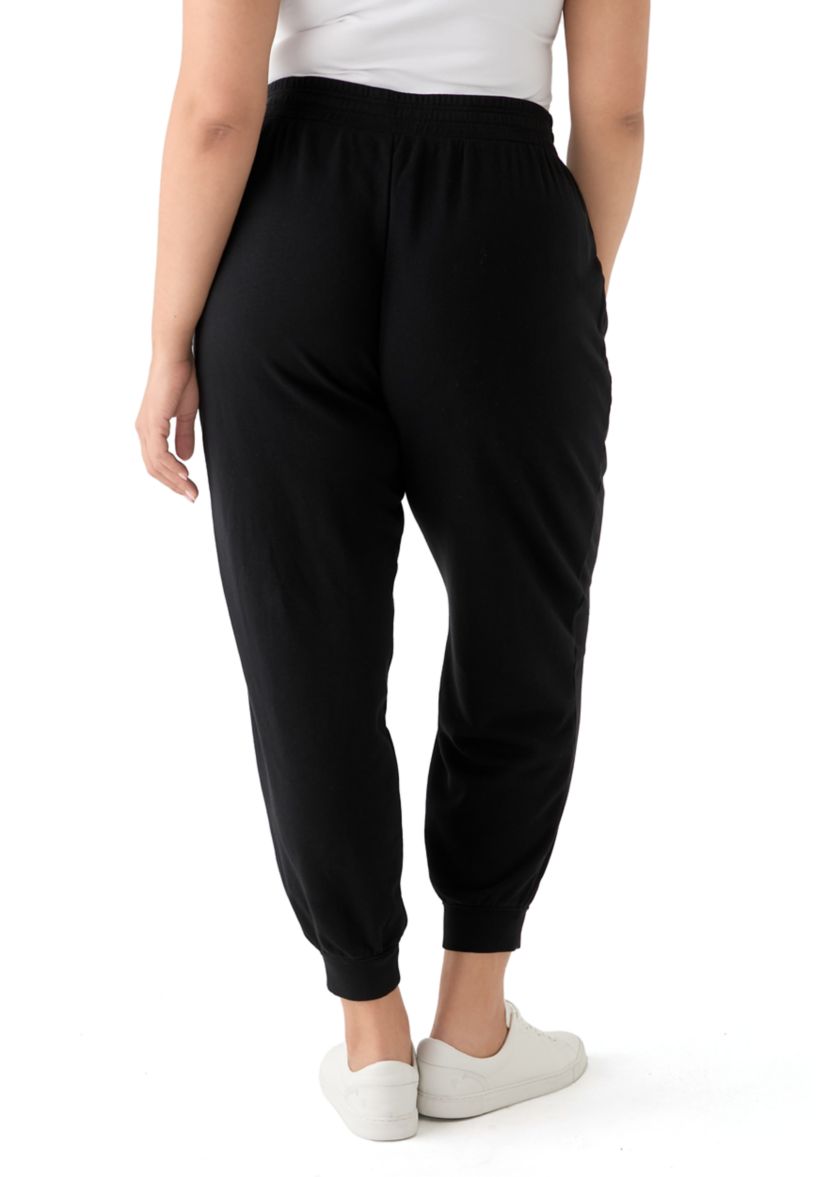 Plus Size Terry Jogger Pants