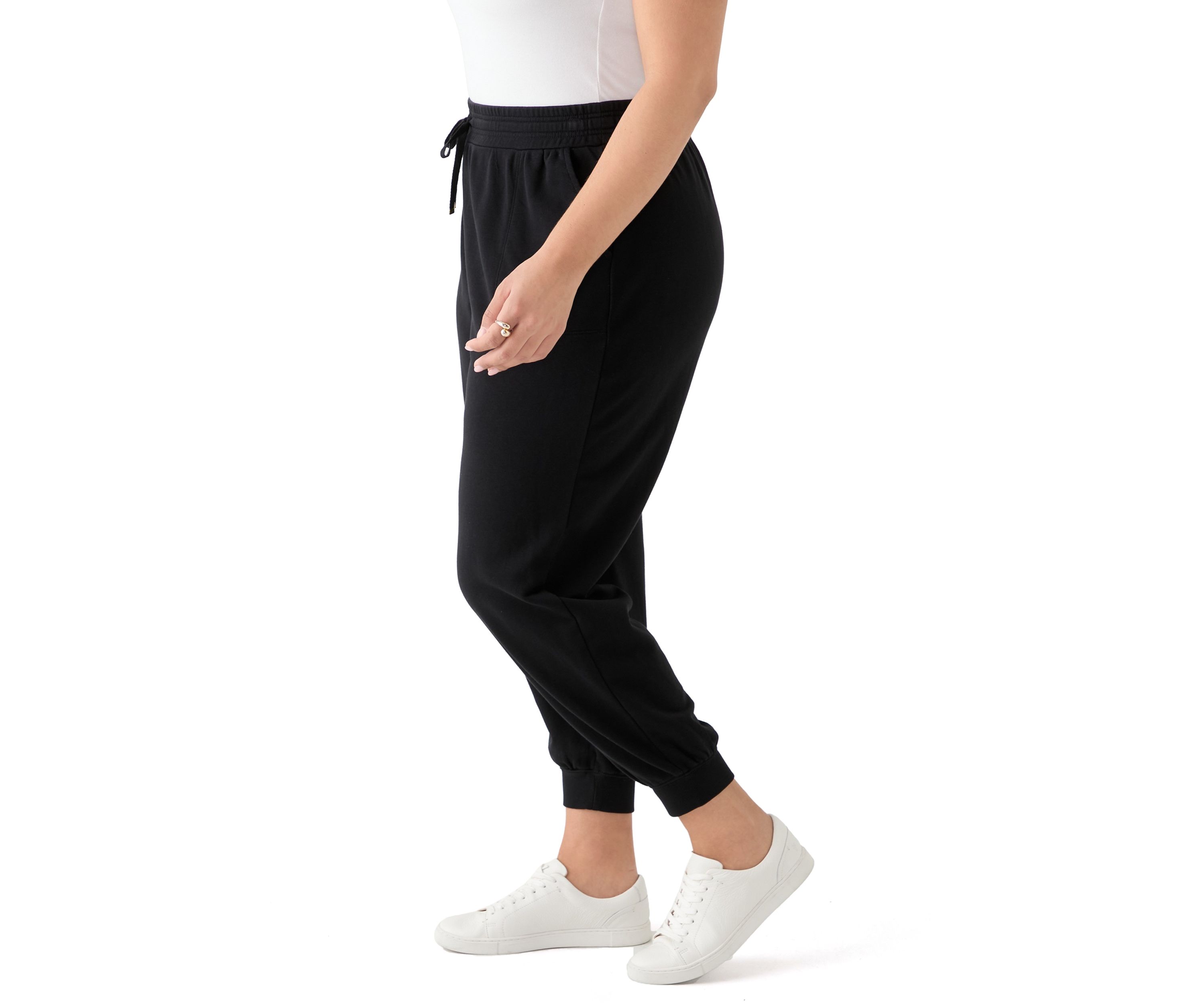 Plus Size Terry Jogger Pants
