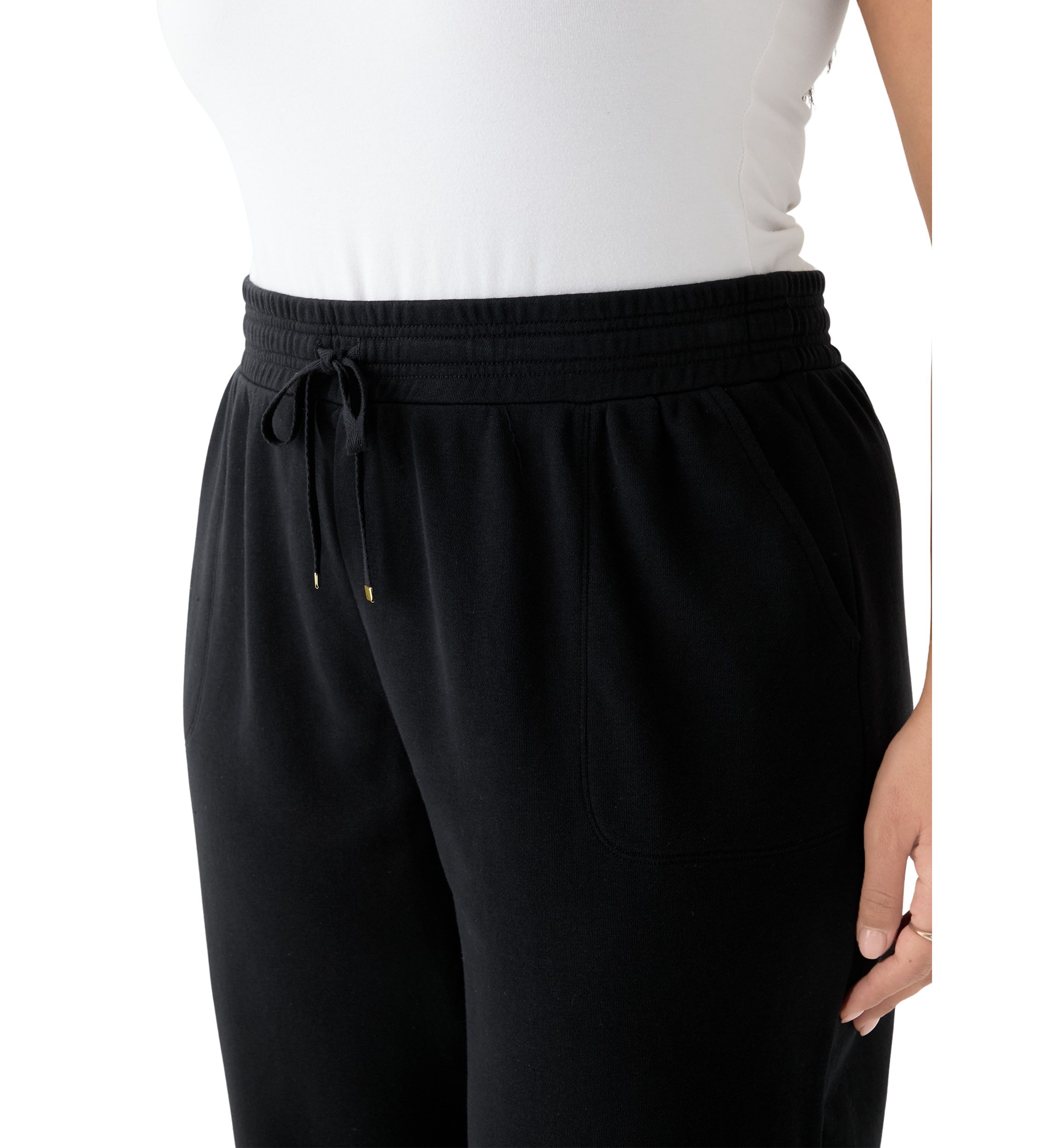 Plus Size Terry Jogger Pants