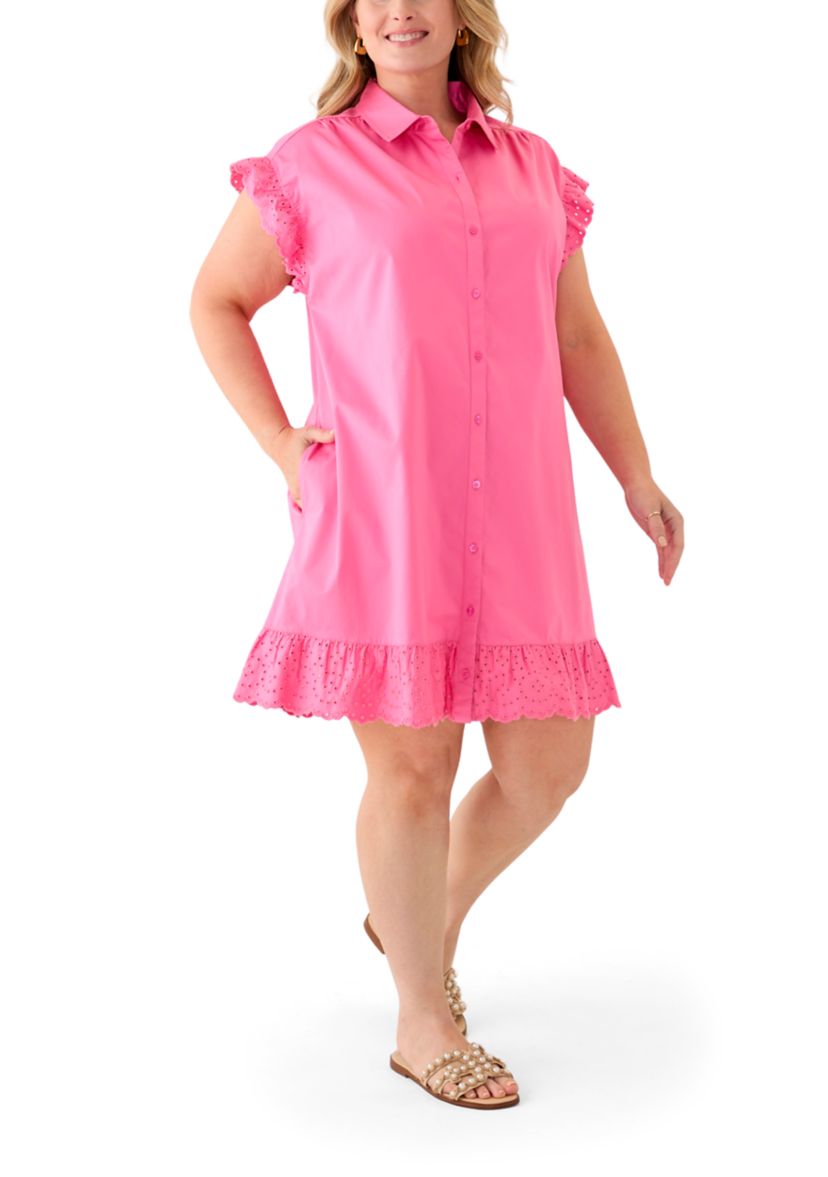 Plus Size Short Sleeve Peplum Dress