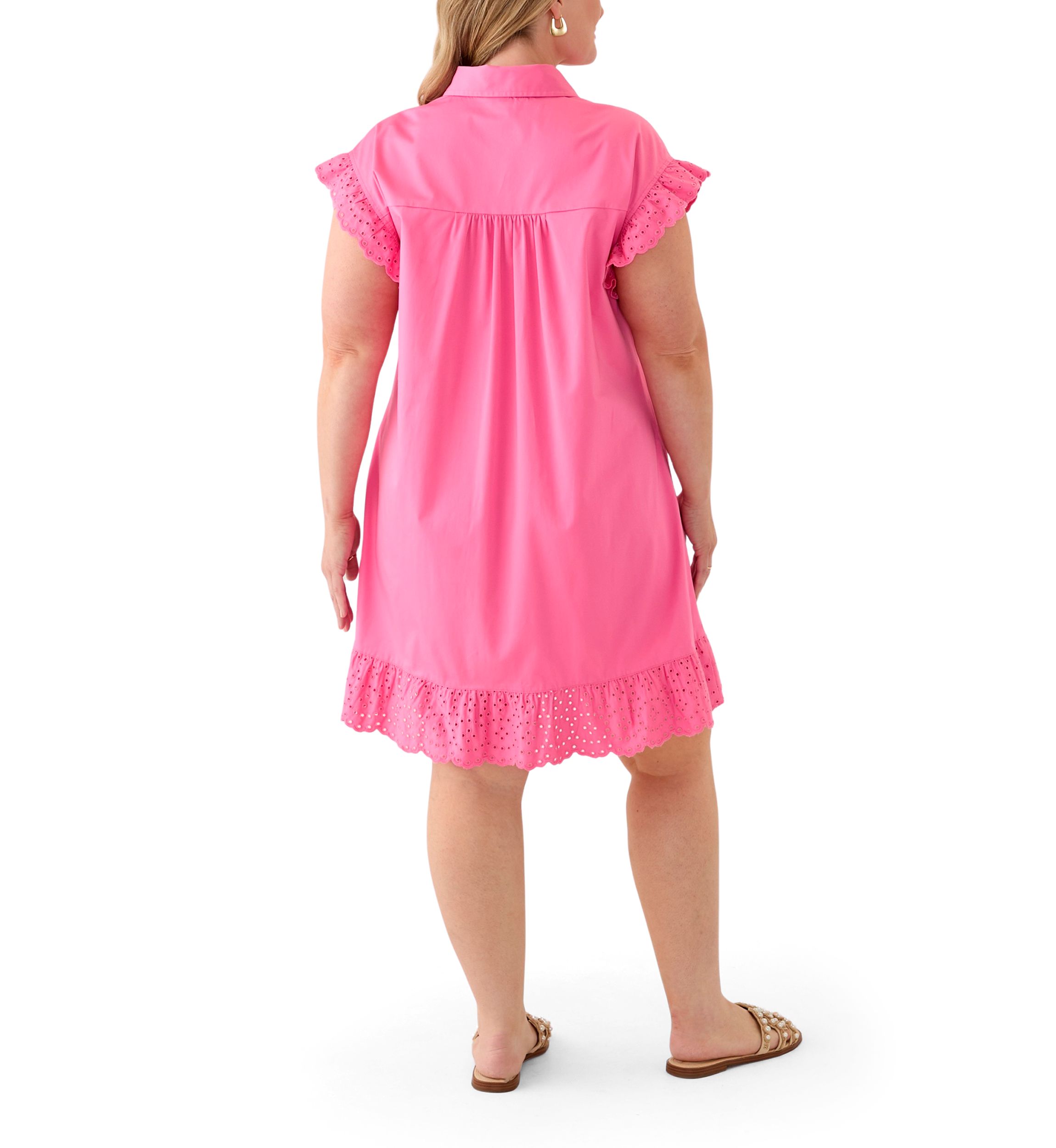 Plus Size Short Sleeve Peplum Dress
