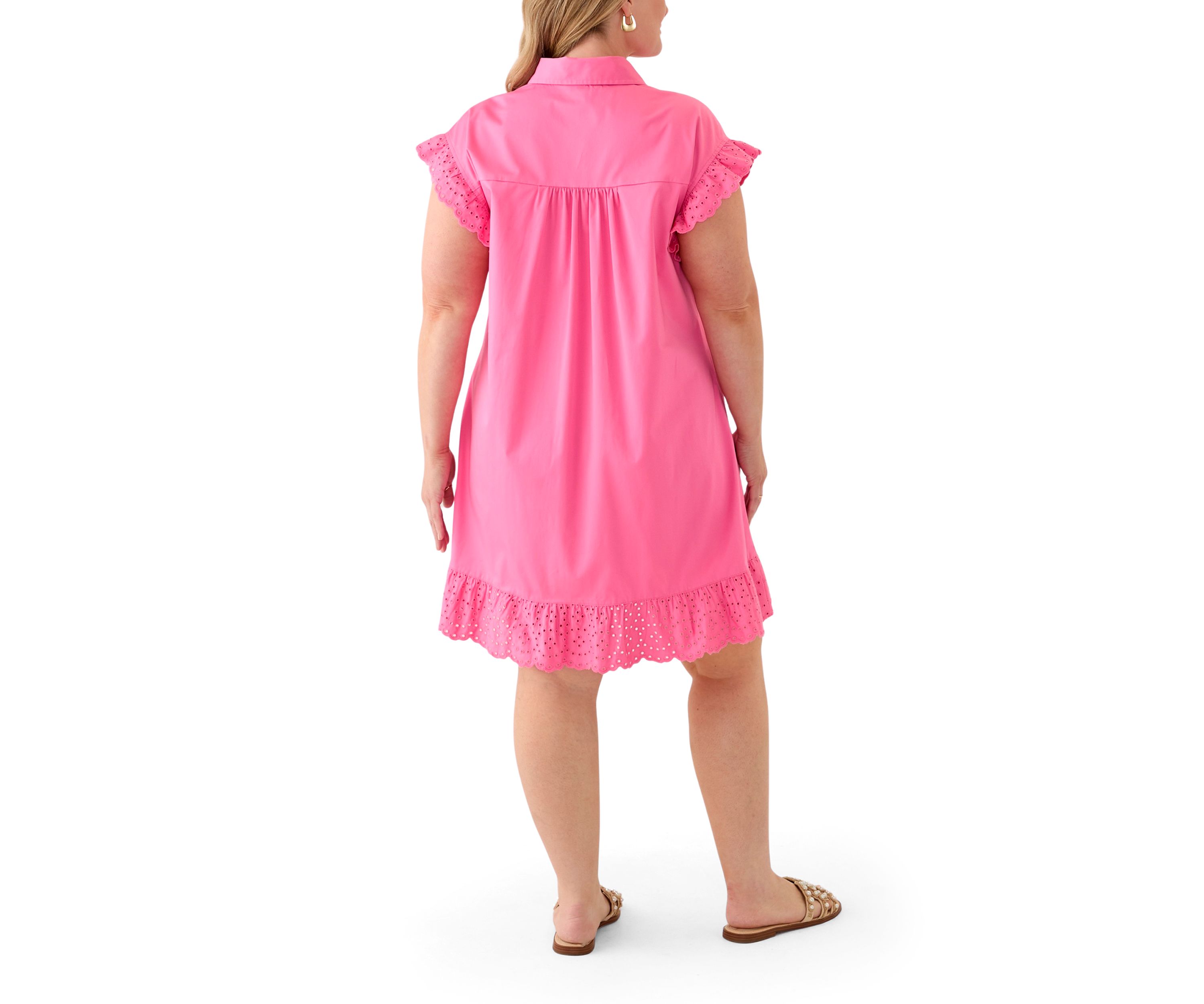 Plus Size Short Sleeve Peplum Dress