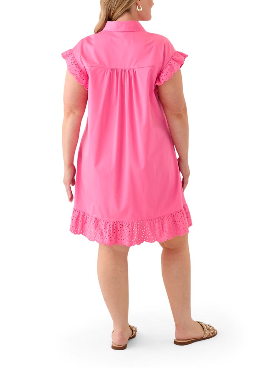 Plus Size Short Sleeve Peplum Dress