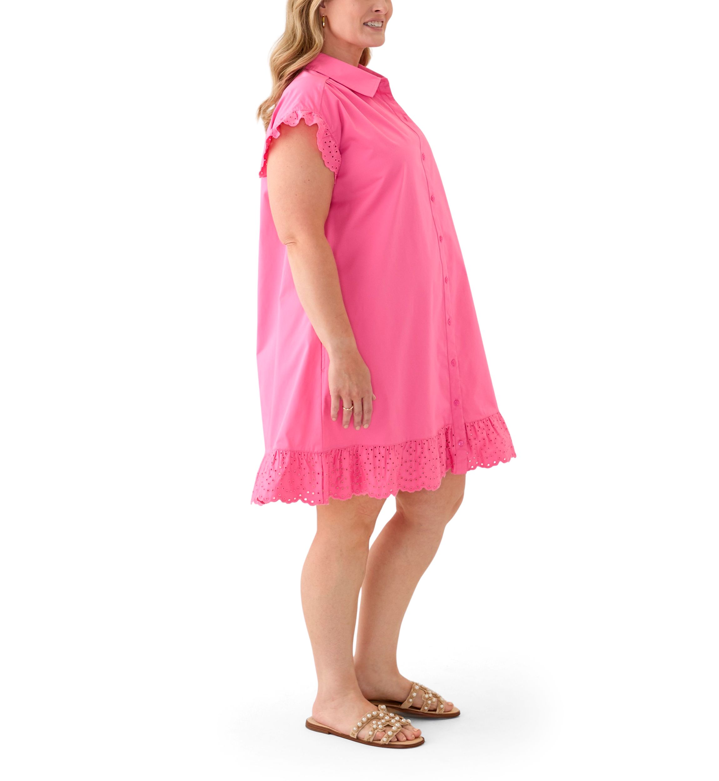 Plus Size Short Sleeve Peplum Dress
