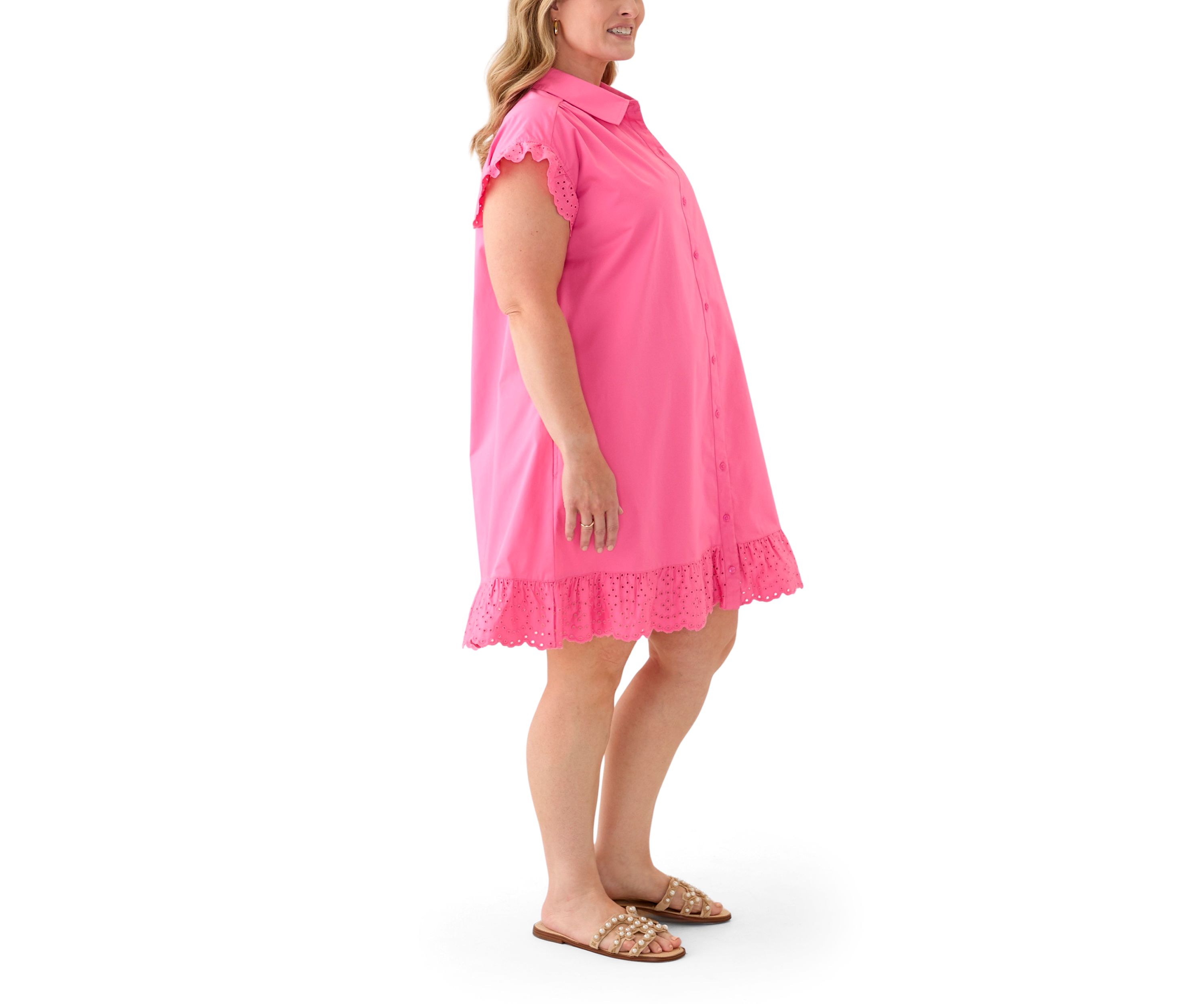 Plus Size Short Sleeve Peplum Dress