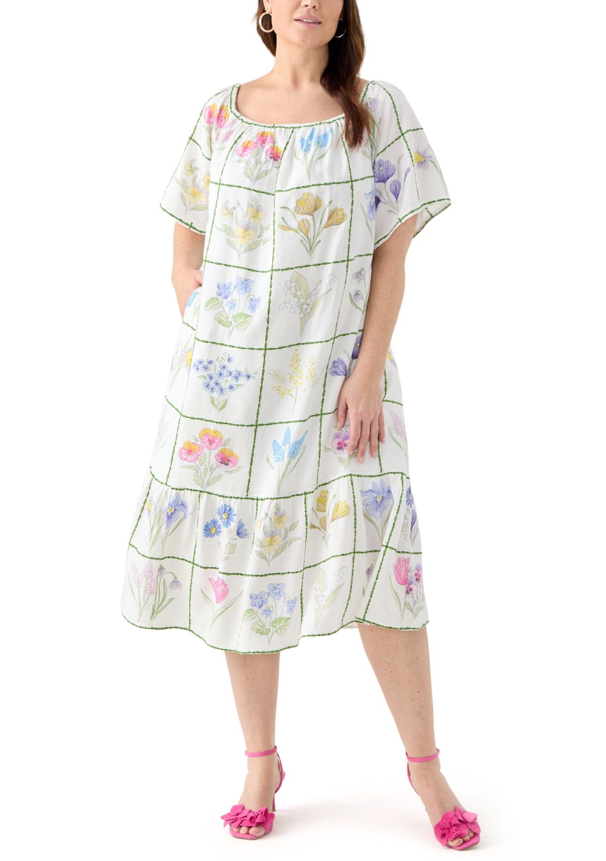 Plus Size Printed House Dress