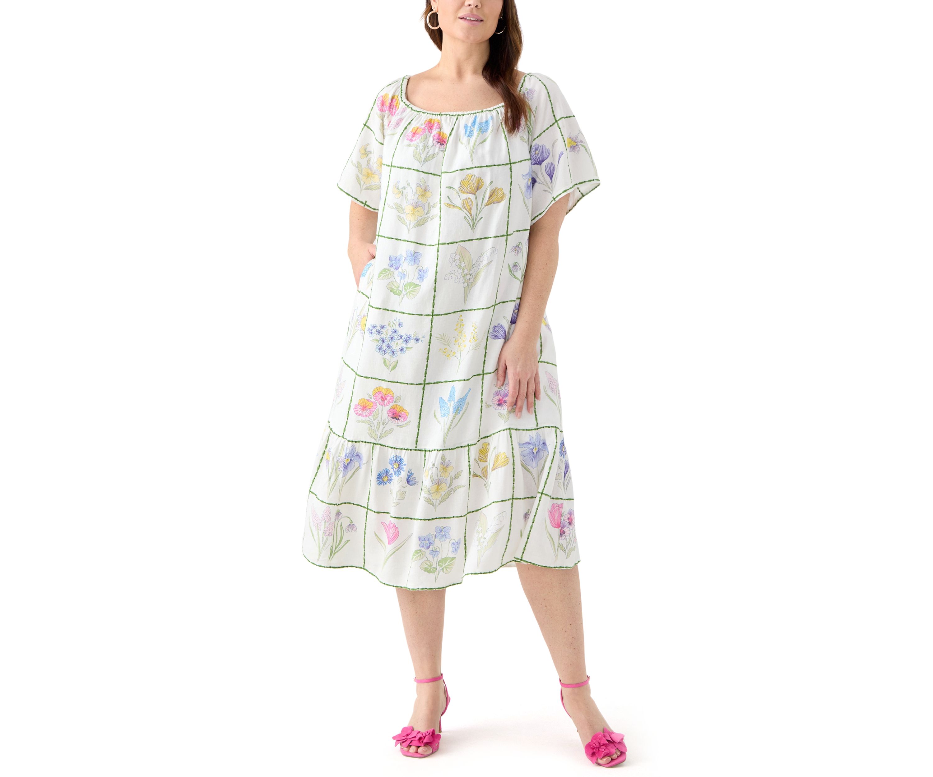 Plus Size Printed House Dress