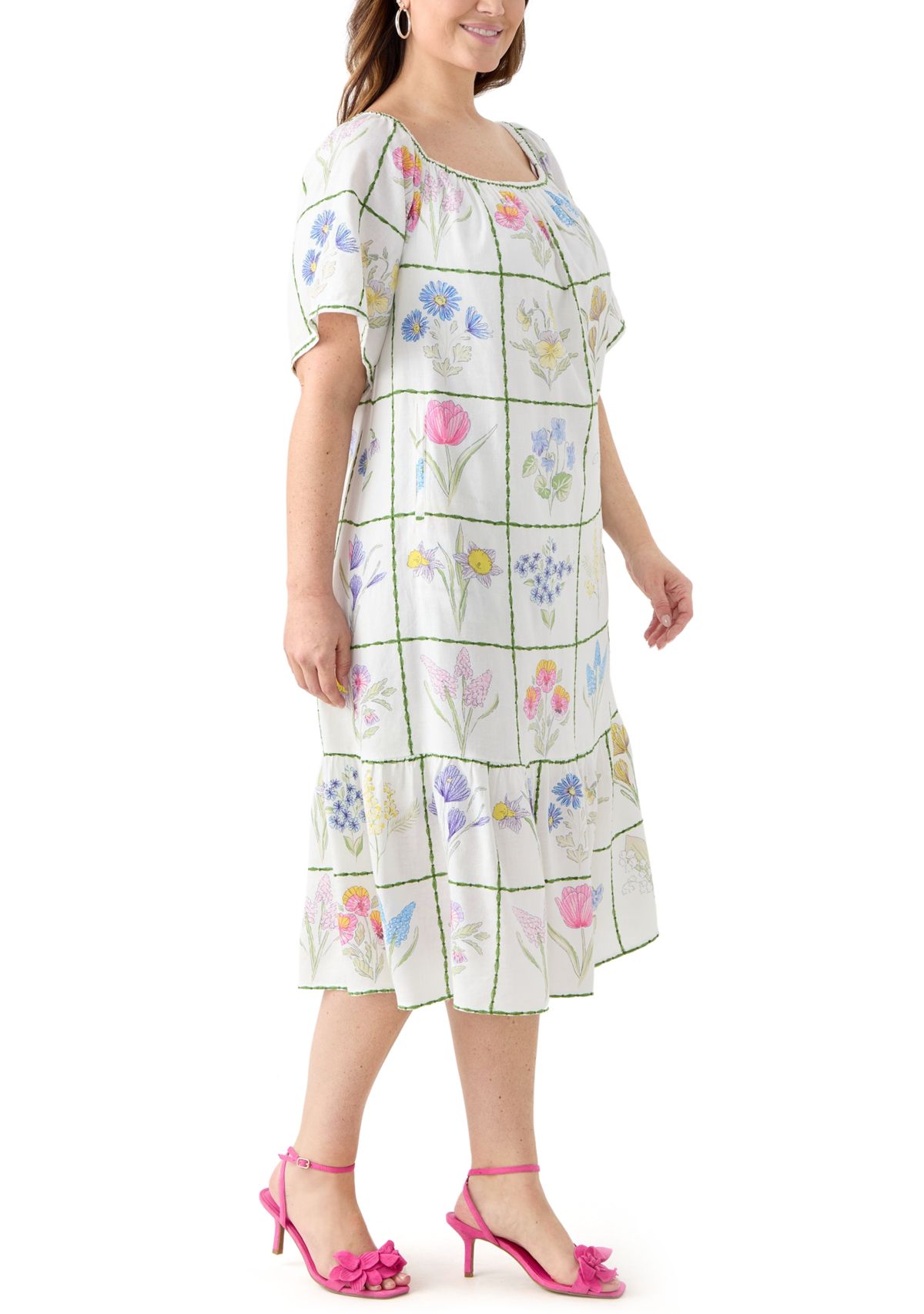 Plus Size Printed House Dress