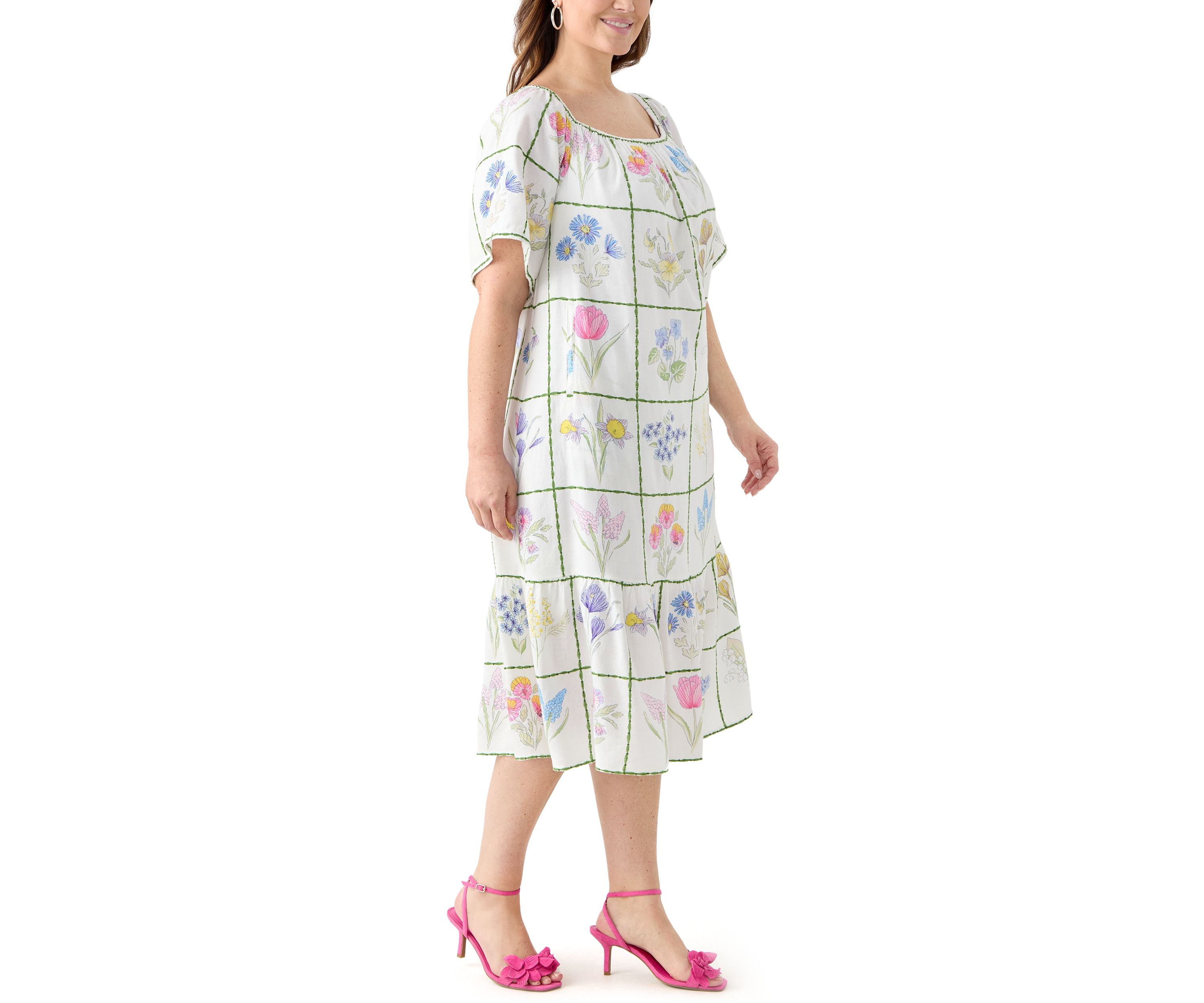 Plus Size Printed House Dress
