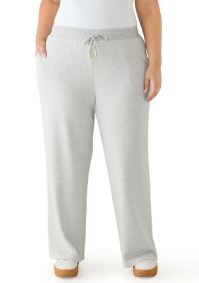 Crown & Ivy Women's Plus Size Wide Leg Pants