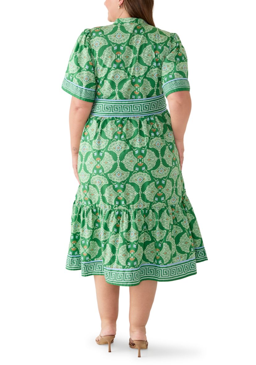 Crown & Ivy Plus Size Printed Shirtdress | Belk