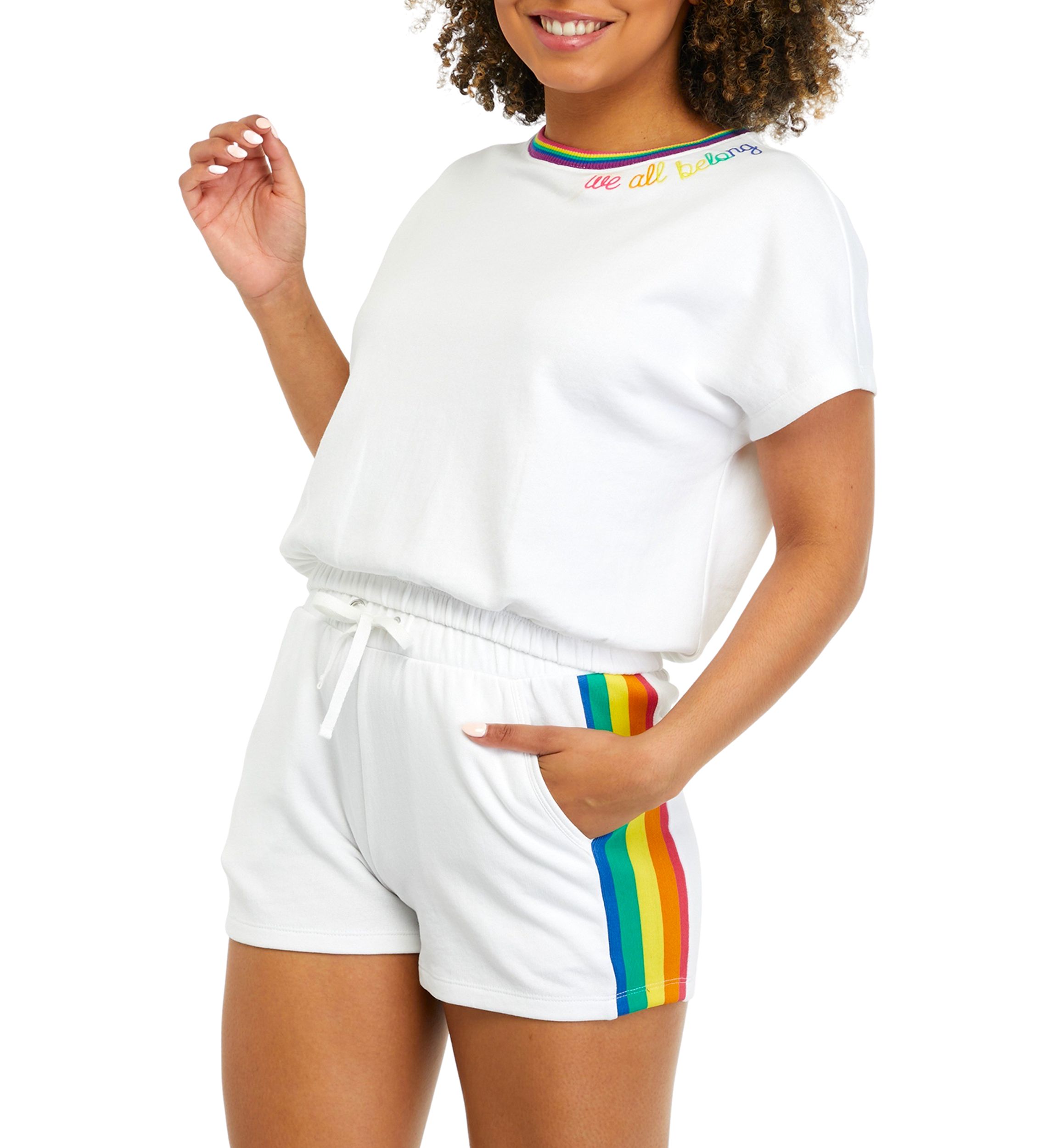 Juniors Short Raglan Sleeve Sweatshirt 