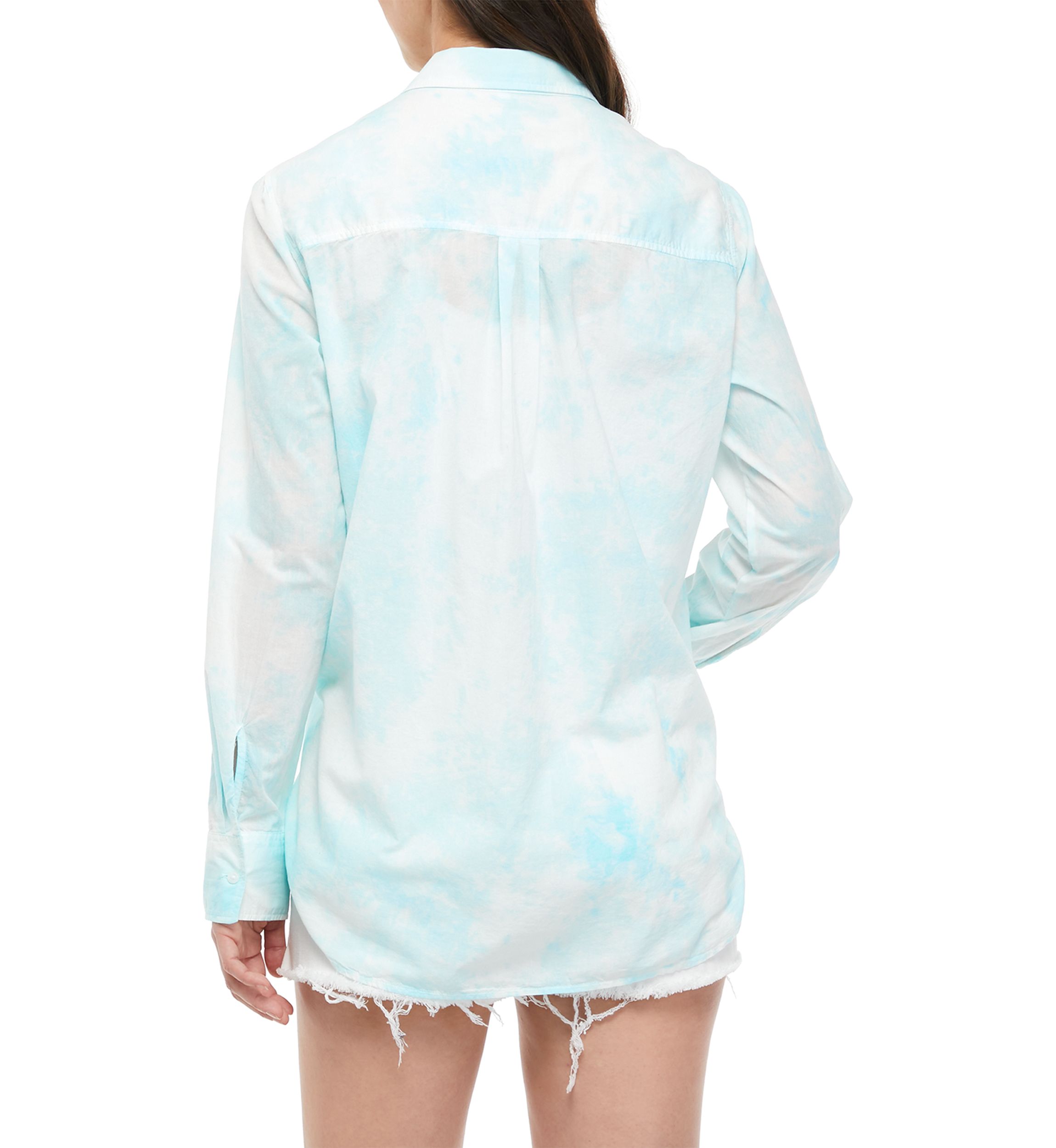 Juniors Long Sleeve Cotton Voile Top