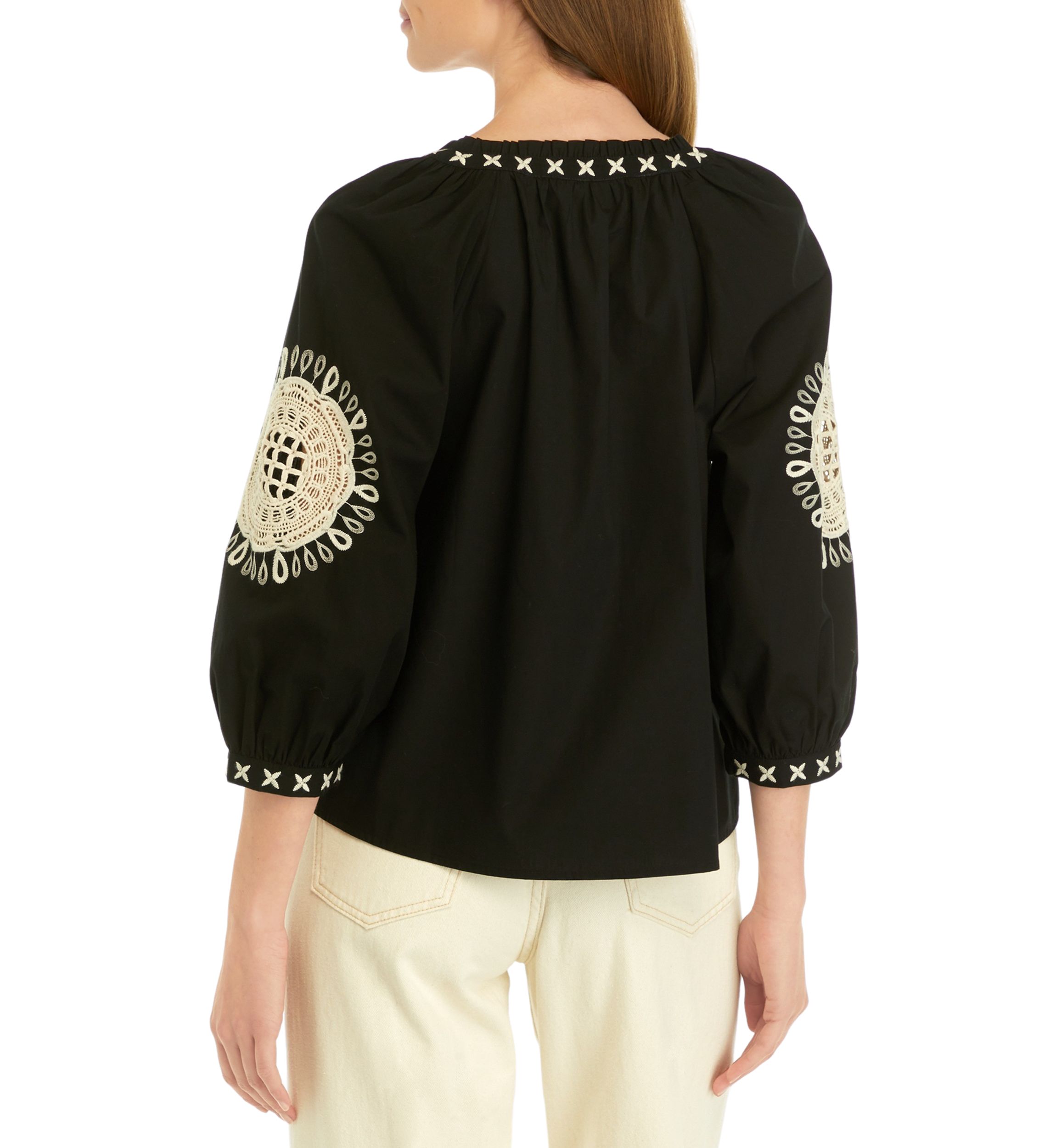 Petite Crochet Peasant Top 