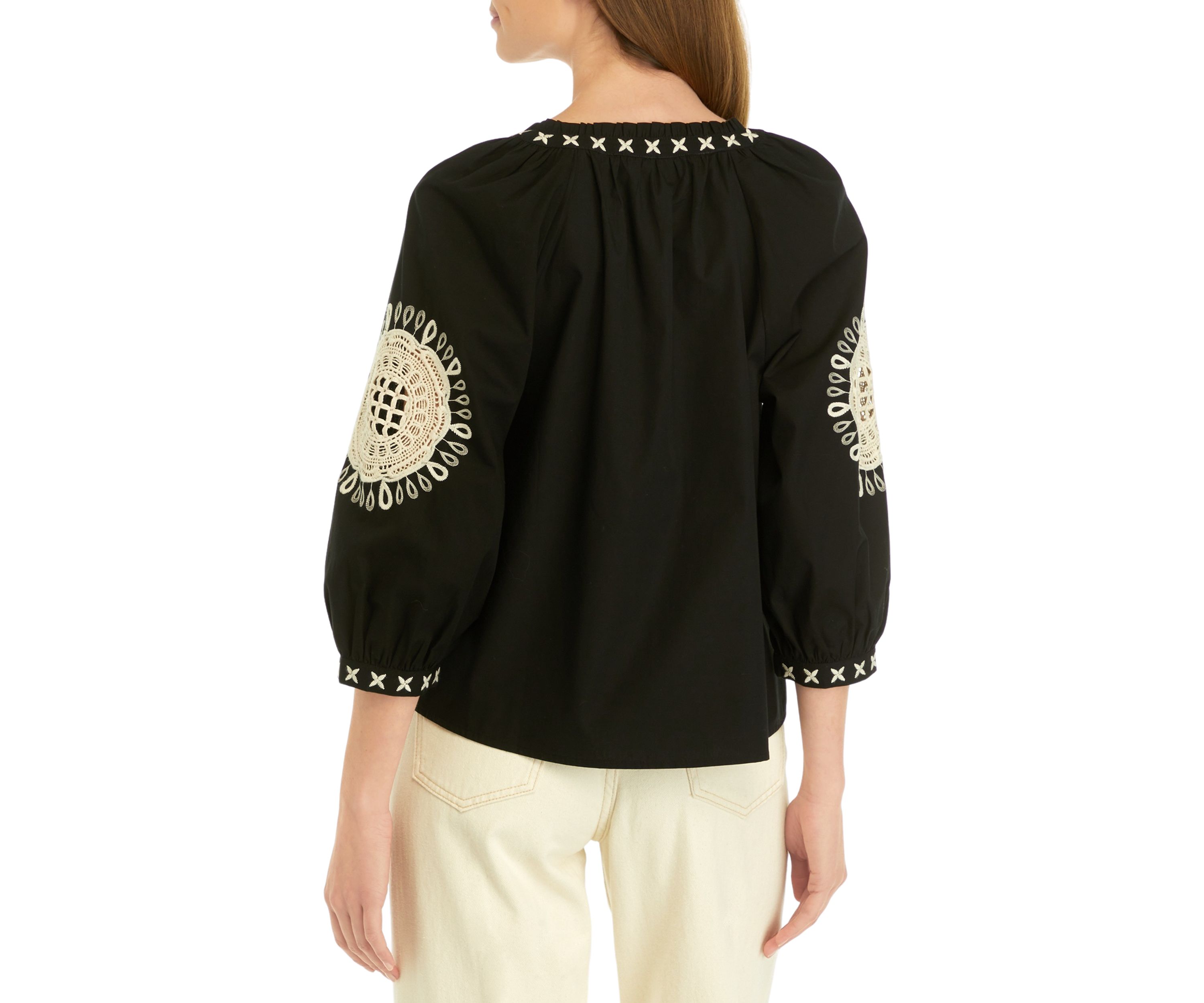 Petite Crochet Peasant Top 