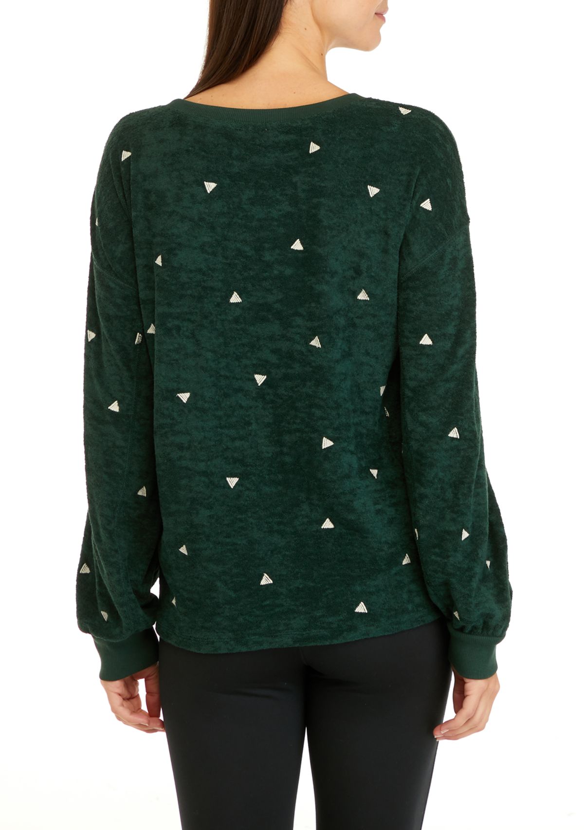 Studio Womens Embroidered Top